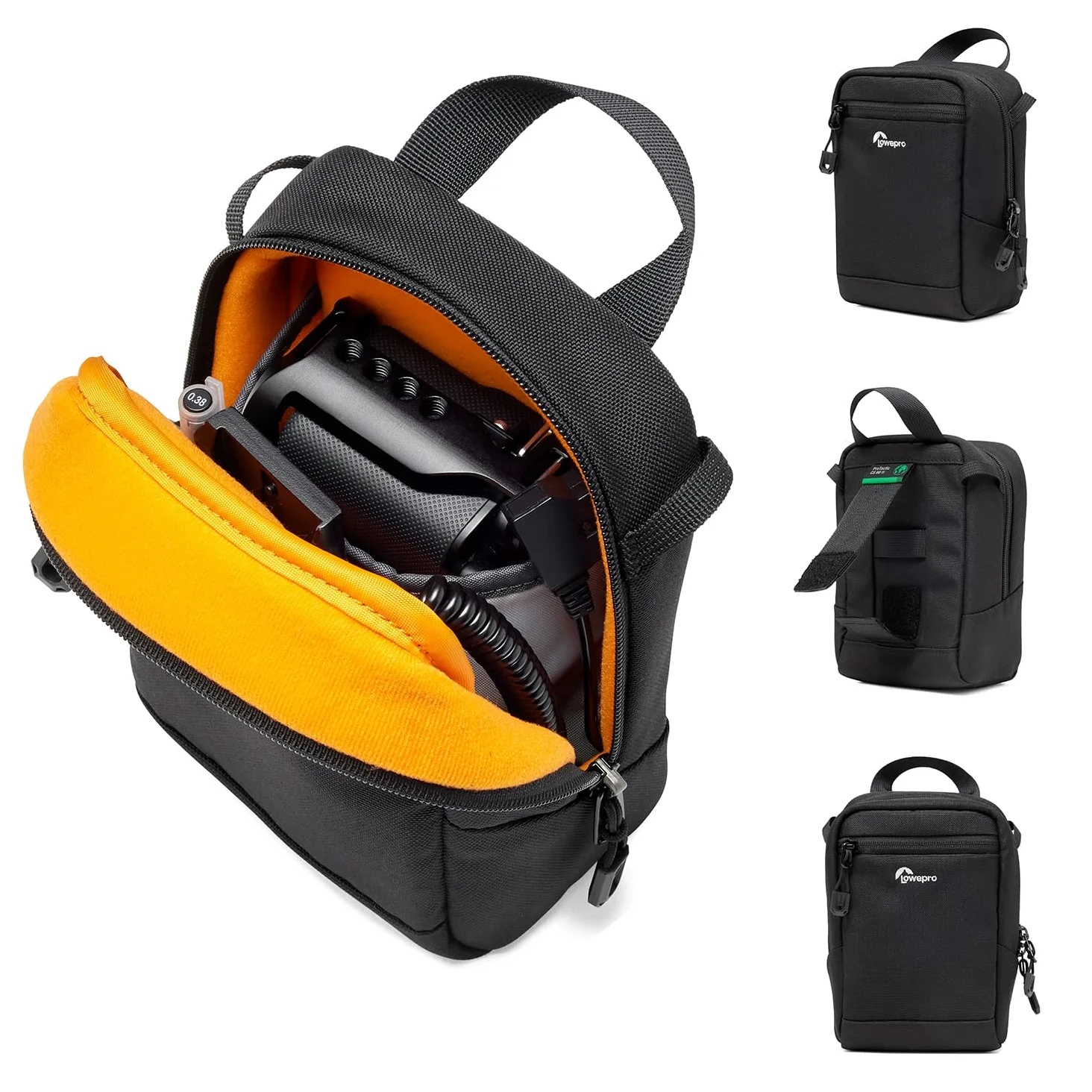 Lowepro ProTactic CS 60 III etui na aparat, kompatybilne z plecakiem na aparat ProTactic 350/450 III akcesoria obudowa system modułowy, wymiary wewnętrzne 17 cm x 8 cm x 12 cm, akcesoria do aparatu,