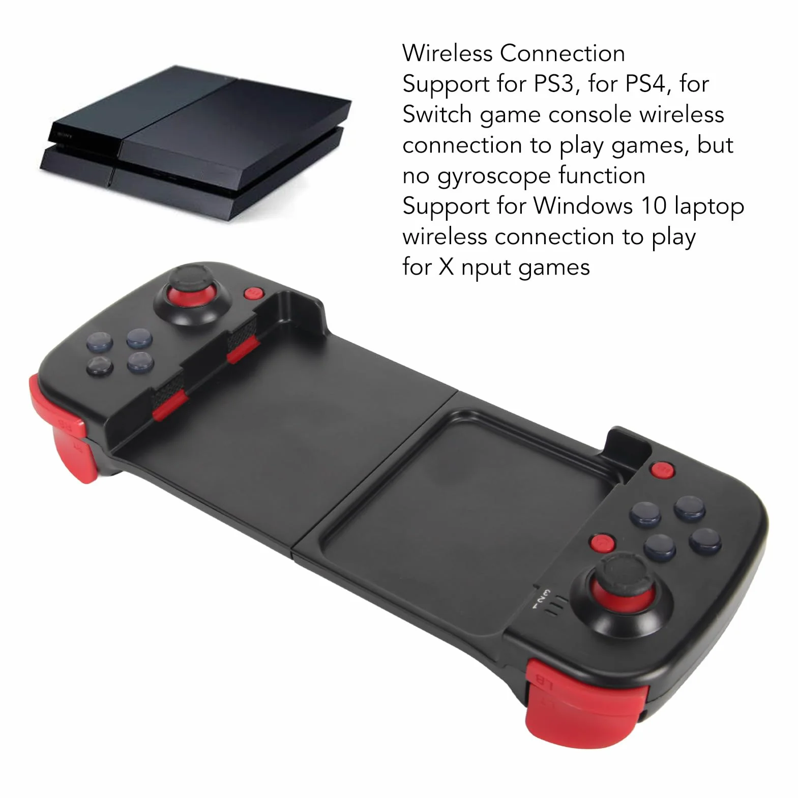 Mobilny Kontroler do Gier na Telefon z Systemem Android USB C, Bezprzewodowy Gamepad Bluetooth, Uchwyt Kontrolera Telefonu o Niskim Opóźnieniu, Plug and Play E Sports Gamepad