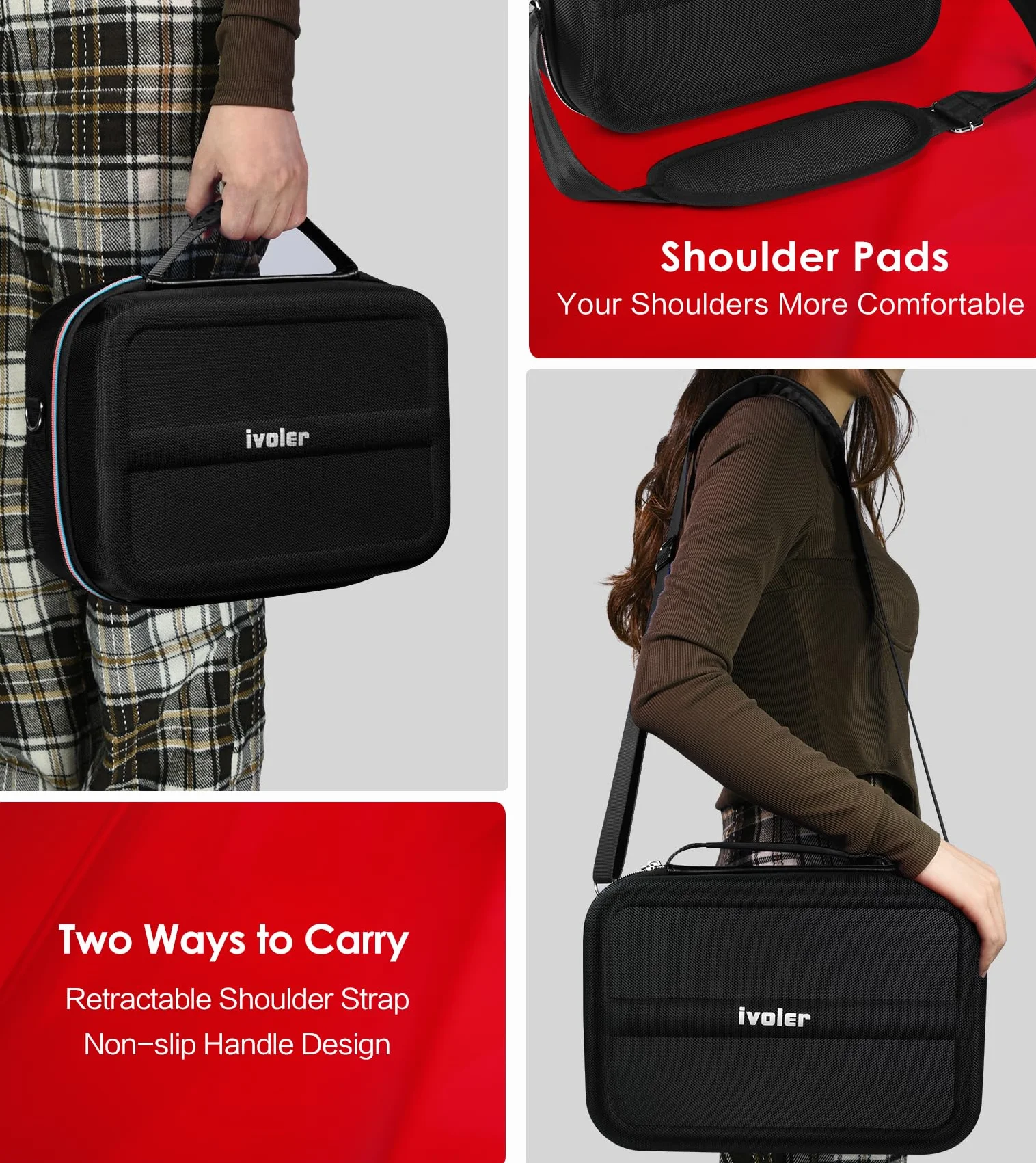 Ivoler torba Kompatybilna z Nintendo Switch 2 Model 2025, Deluxe Twarda torba na przenoszenie, ochronna, przenośna osłona, etui ochronne na konsolę Switch 2, i inne akcesoria