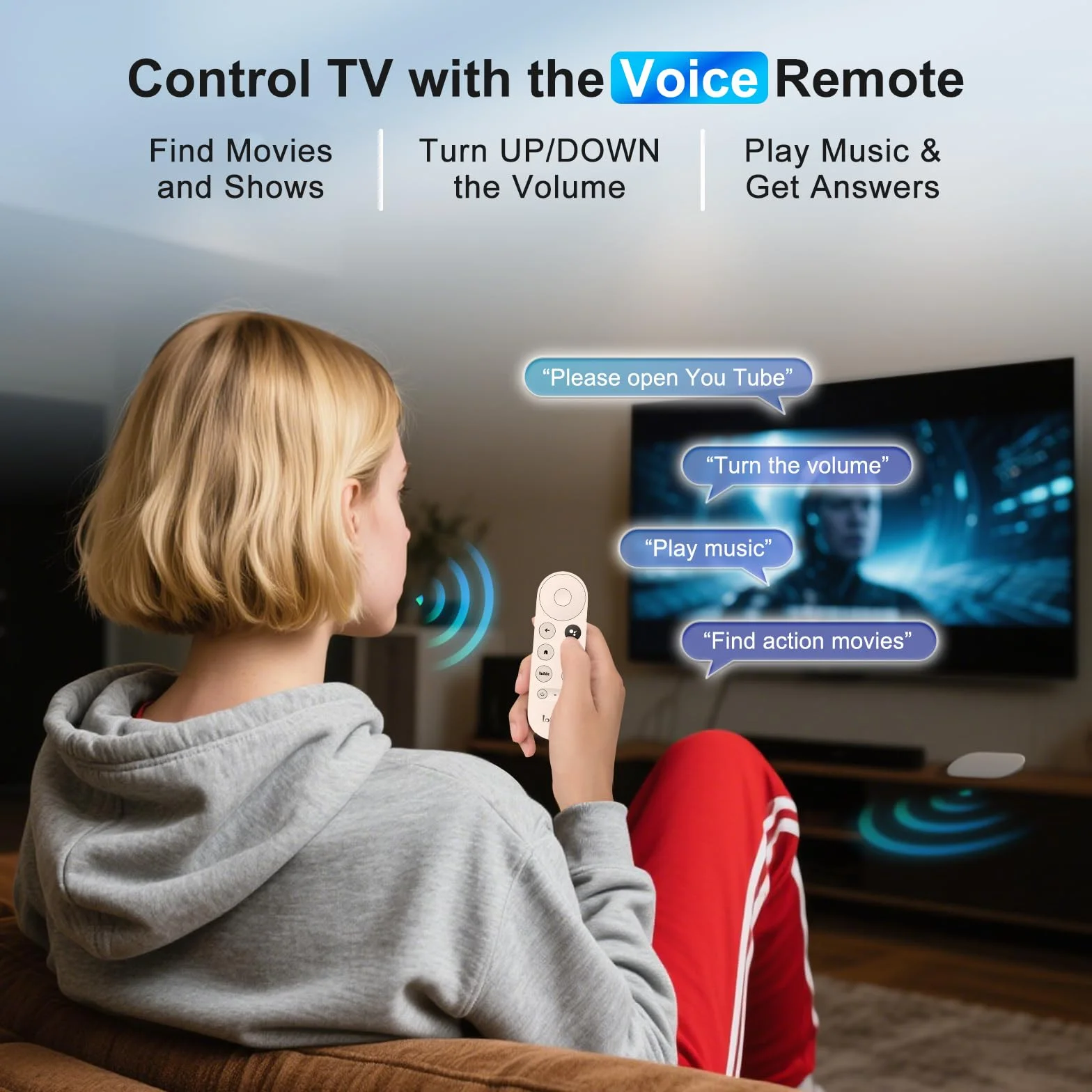 Zamienny pilot do Chromecasta z Google TV, pilot Chromecast do Google HD/4K & Google TV Streamer 4K