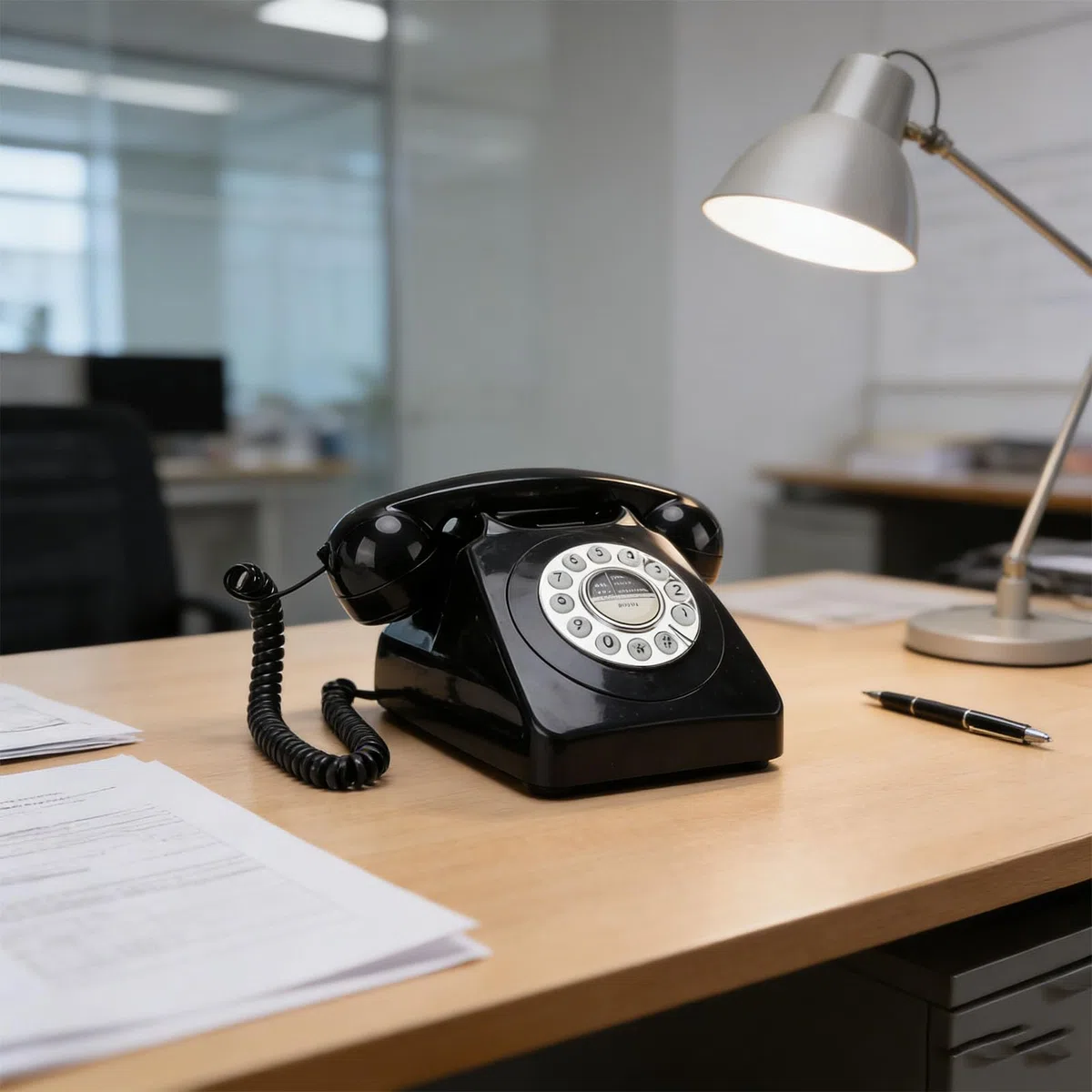 LICAEVEY Zabytkowy Telefon Przewodowy Telefon Stacjonarny, Klasyczny Domowy w Stylu Vintage, Pokrętło z Przyciskiem w Stylu Retro do Wystroju Domowego Biura Hotelu (BLACK)