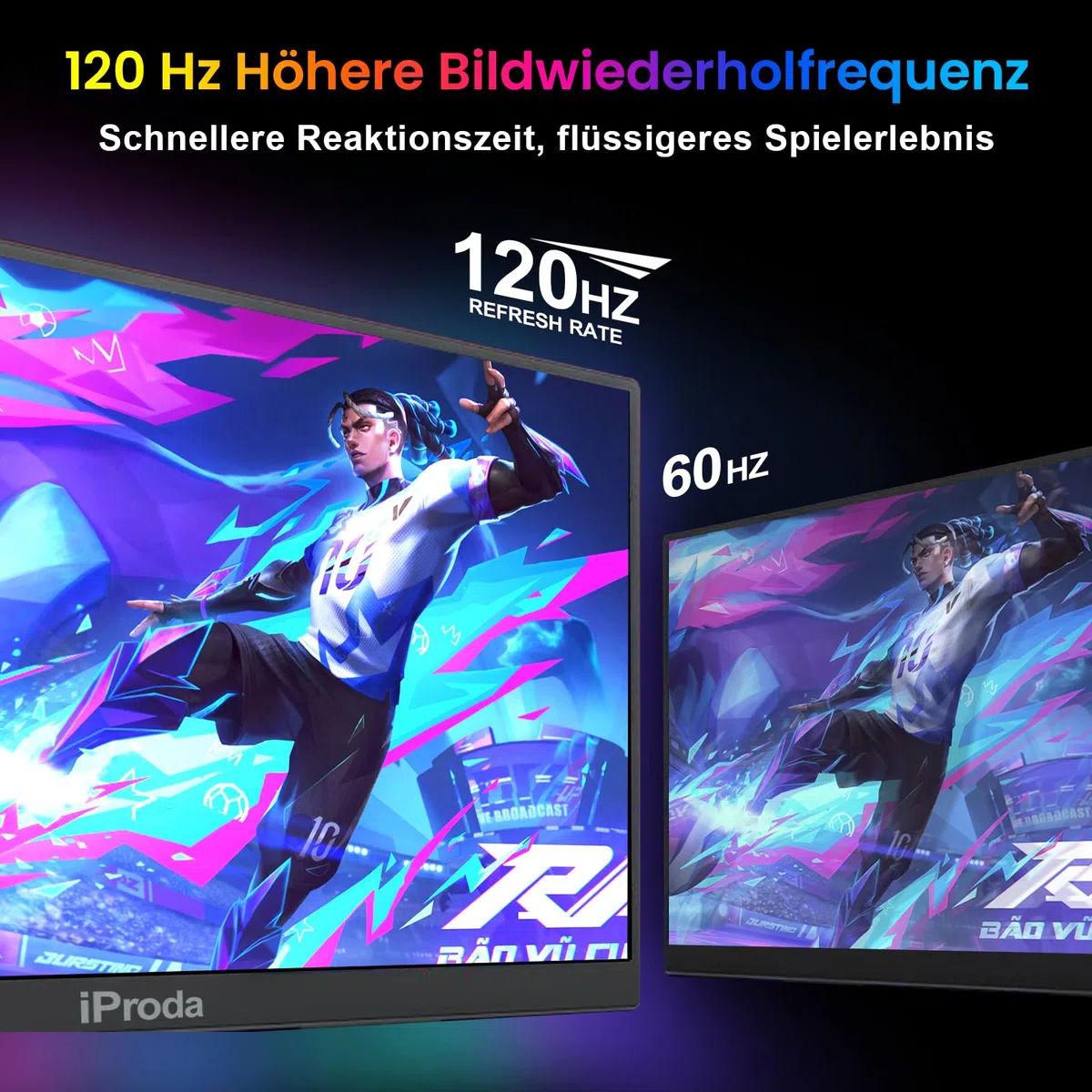 Przenośny monitor 18,5" 100% sRGB, ekran przenośny 1080p | Rozszerzenie ekranu laptopa z wbudowanym głośnikiem USB-C HDMI do komputera, telefonu komórkowego, Xbox, PS 3/4/5 i TV