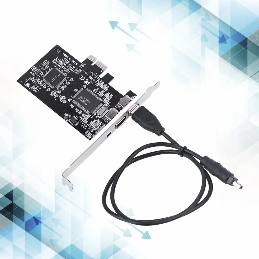 Karta PCI-Express, Bewinner PCI-E PCI-Express-FireWire 1394a-IEEE-1394 Karta kontrolera z kablem Firewire Karta kontrolera 800 Mb/s FireWire z IEEE 1394-1995 dla wysokowydajnej magistrali szeregowej