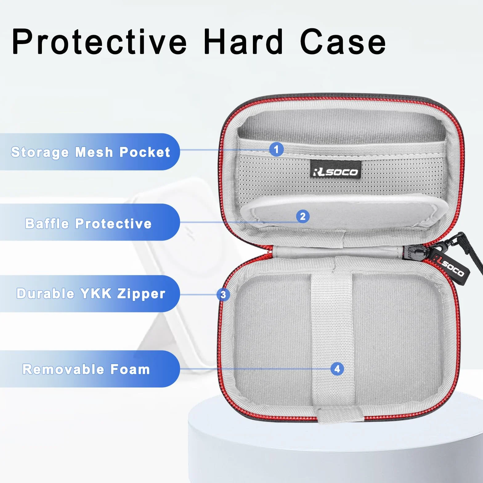RLSOCO Futerał do Anker MagGo Power Bank, ultracienki akumulator magnetyczny 10 000 mAh/MagGo Power Bank Qi2 z certyfikatem 15 W MagSafe 10 000 mAh akumulator