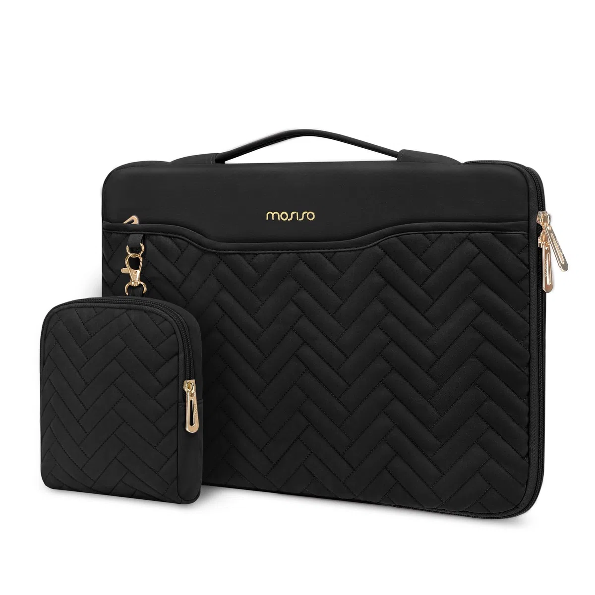 MOSISO pokrowiec ochronny na laptopa 360 13,3 cala, pokrowiec na laptopa 13–13,3 cala pasujący do MacBook Air/Pro 13 13,6/Pro 14, HP Dell ASUS, prostokątny pokrój z uchwytem i kieszenią oraz małym