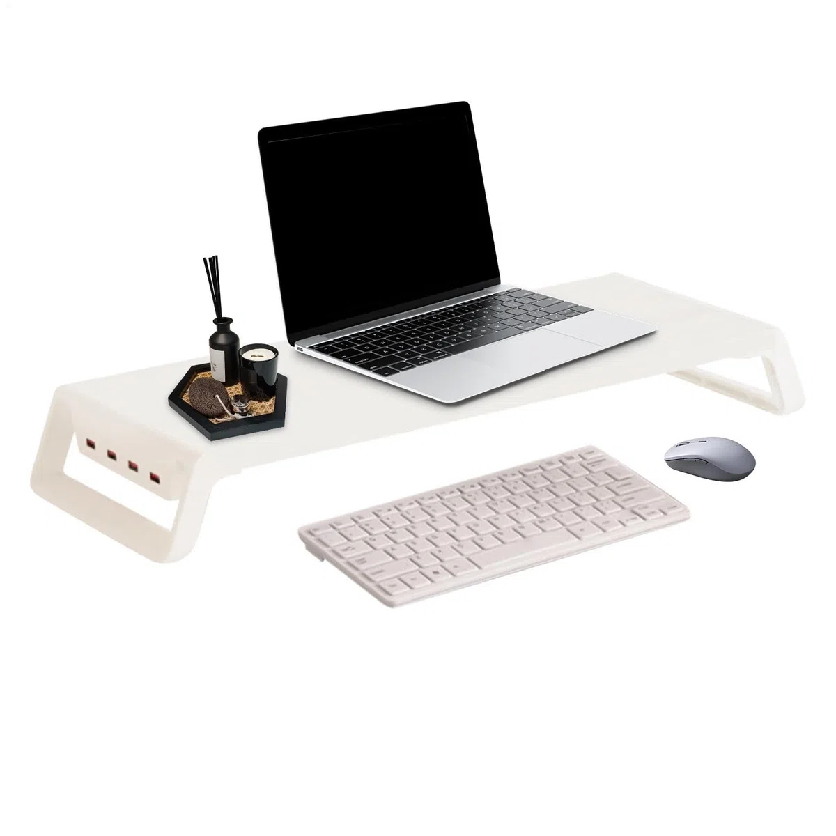 Stojąca Podstawka Pod Monitor Organizer na biurko, półka, akcesoria biurowe | Drewniany Organizer Pod Monitor PC do biura, domu, szkoły, mieszkania, akademika, jak również do nauki i