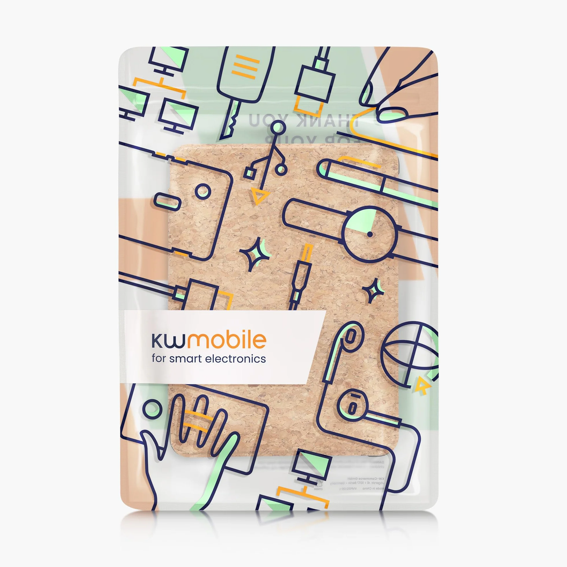 kwmobile Etui kompatybilne z Amazon Kindle Paperwhite (2024)/Colorsoft – ochraniacz na e-czytnik z korka – jasnobrązowe