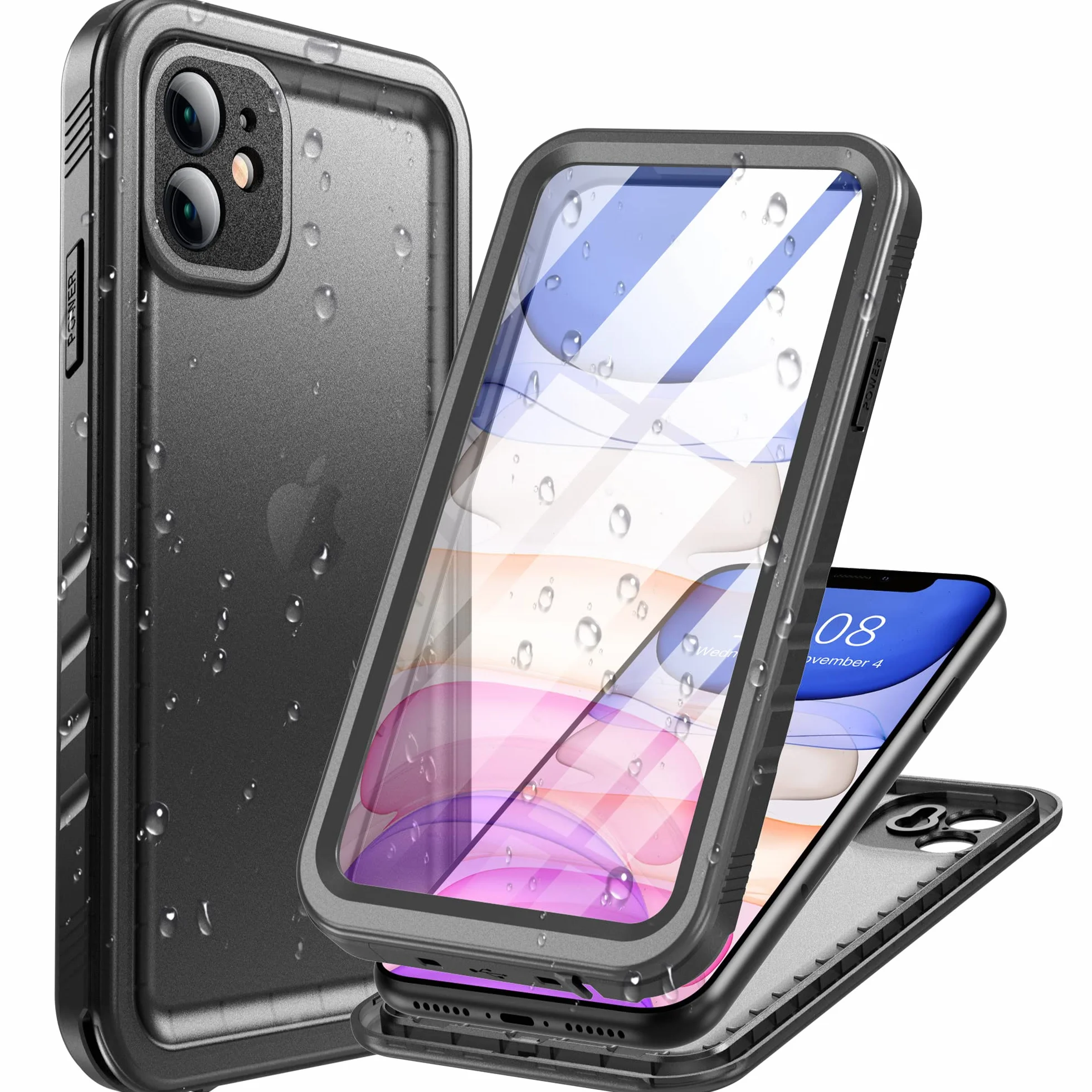 Cozycase Etui do iPhone 11 Wodoszczelne, Odporny na Upadki z 2m, Wojskowy Ochrony