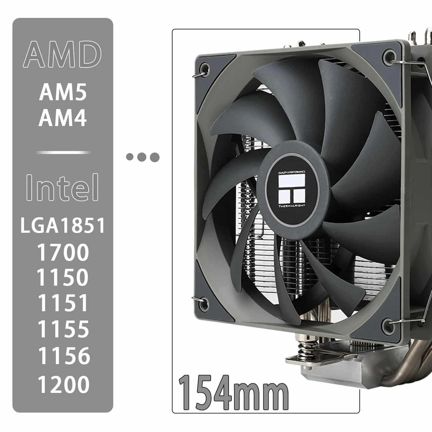 TR-Thermalright Assassin Spirit 120 V2 PLUS CPU chłodnica, podwójny cichy wentylator CPU, chłodzenie powietrza, 1500 obr./min, kompatybilny z Intel LGA1851/1700/1150/1151/1200 i AMD AM5/AM4