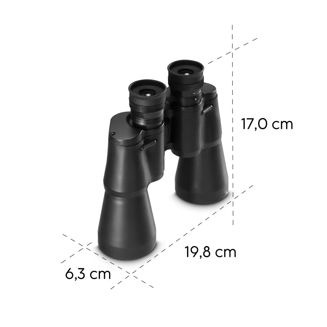 Hama Kompaktowa lornetka 10 x 50 dla ostrego szerokiego widzenia, 10-krotne powiększenie, średnica obiektywu 50 mm, kształt porro, Optec, czarna