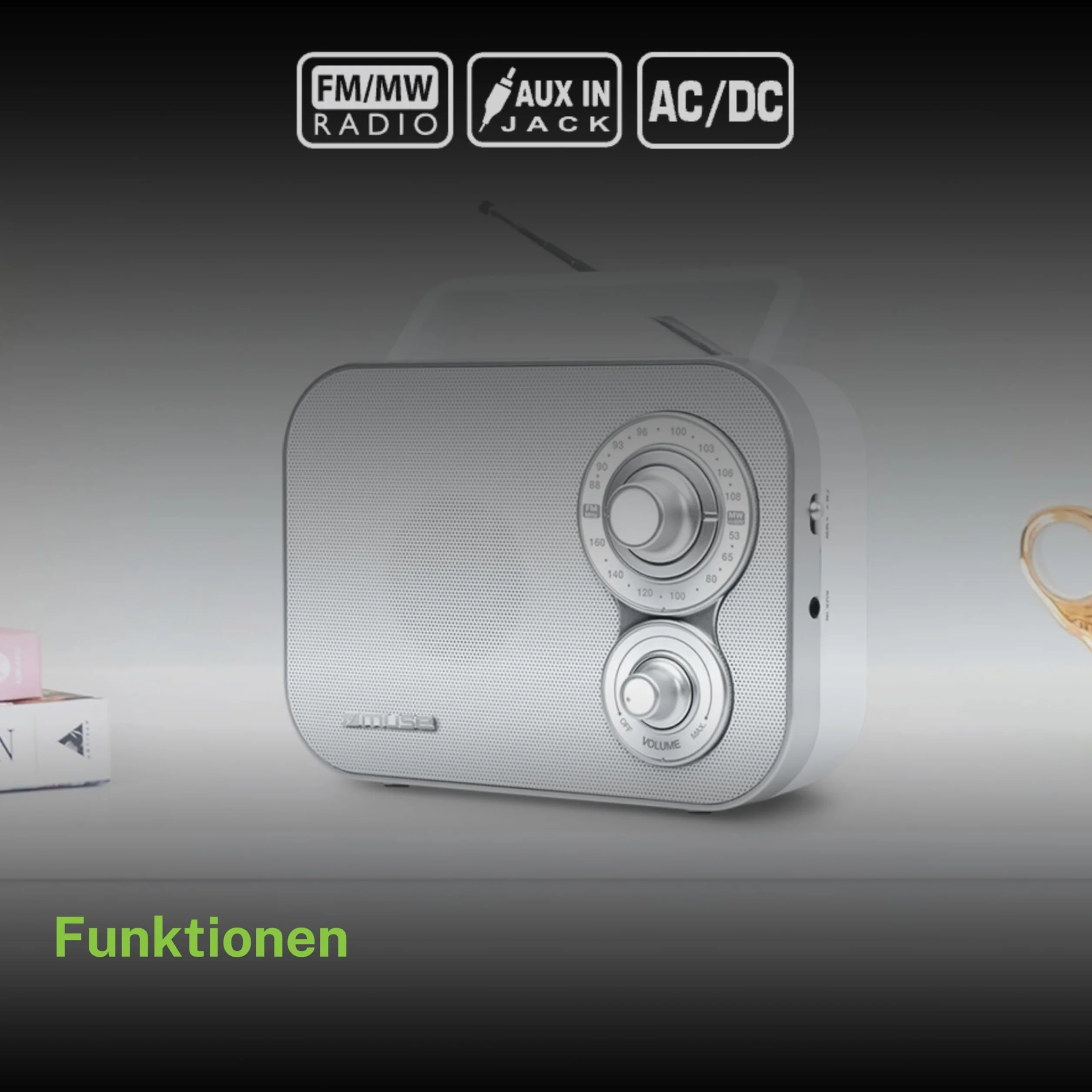 MUSE Radio M-051 RW Biały