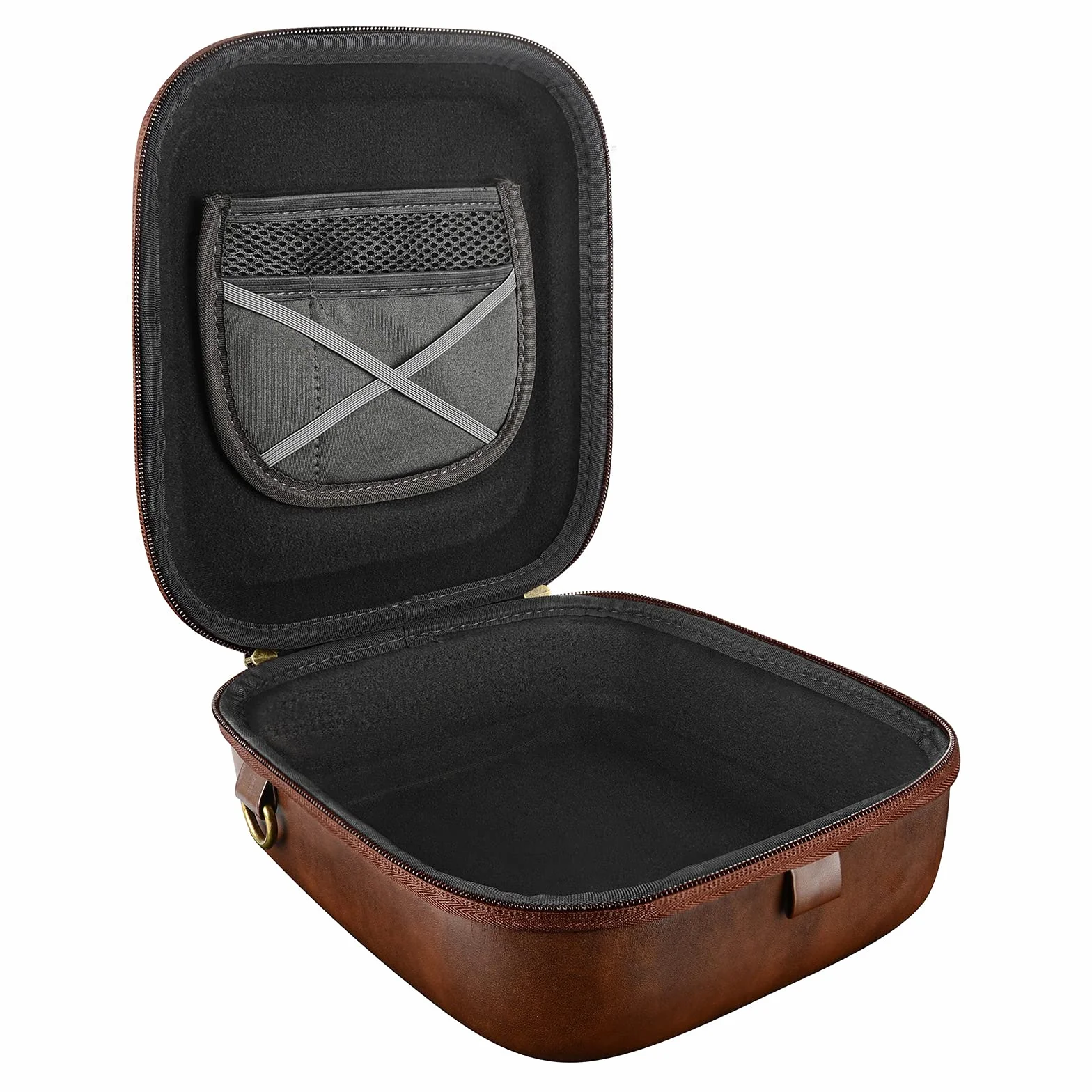 Geekria Etui na słuchawki Sennheiser HD 550 505 599 598 560S 559 558 555 400 Pro twarda torba podróżna PU brązowe