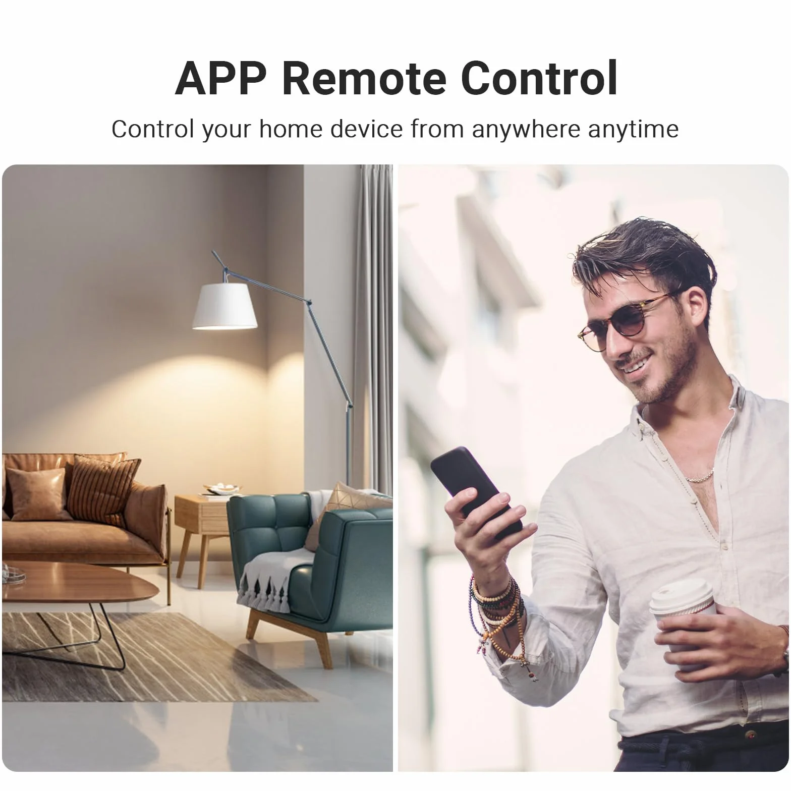 Eightree Smart WLAN Listwa Zasilająca 3x AC Gniazdko z Pomiar Zużycia Prądu Pilot 16A 1.5m Alexa Google Home SmartThings