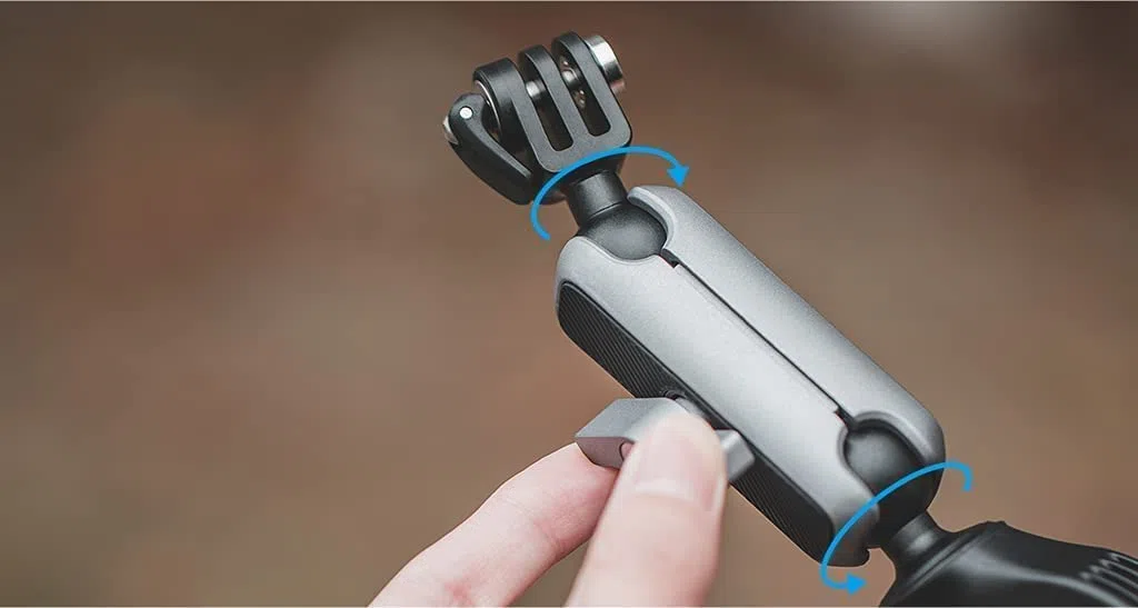 PGYTECH Uchwyt na kierownicę kamery sportowej do kamer, kamer sportowych w tym GoPro /insta360, Apple/Android i mikrofon (P-GM-137), czarny