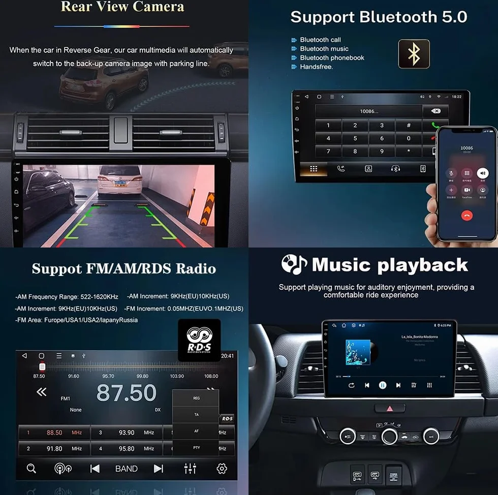 Radio samochodowe Android 15 2 DIN z 9-calowym ekranem dotykowym do samochodu Citroen C3 DS3 2010-2016 z kamerą cofania/Carplay/BT/FM/GPS/USB/4G WIFI/sterowaniem z kierownicy/audio samochodo