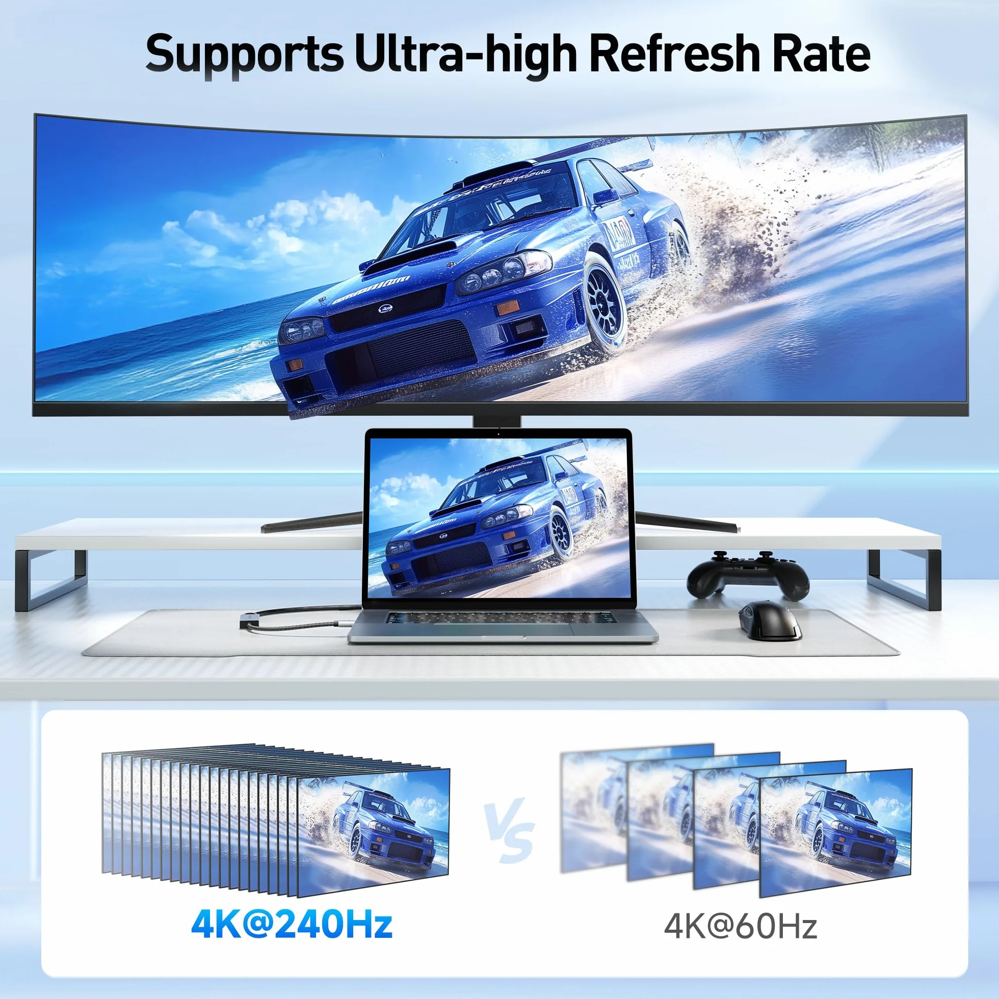 Cable Matters Adapter USB C na HDMI 2.1 48 Gb/s 8K 60 Hz 4K 240 Hz HDR Thunderbolt 5
