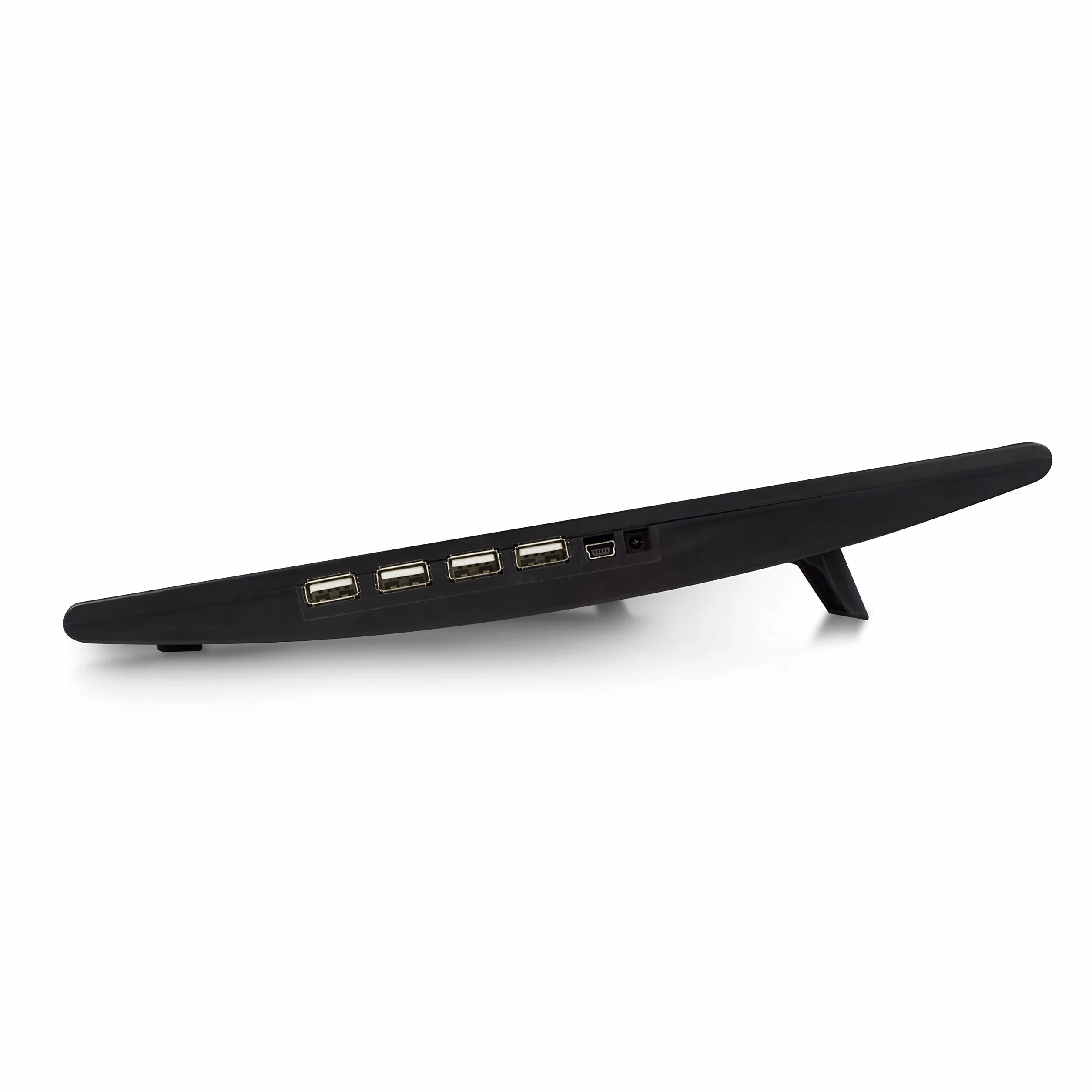 ACT Podkładka chłodząca do laptopa 43.2 cm, biznesowy stojak na laptopa z regulacją wysokości (2 ergonomiczne pozycje), 2 ciche wentylatory do biura, 4-portowy hub USB - AC8105