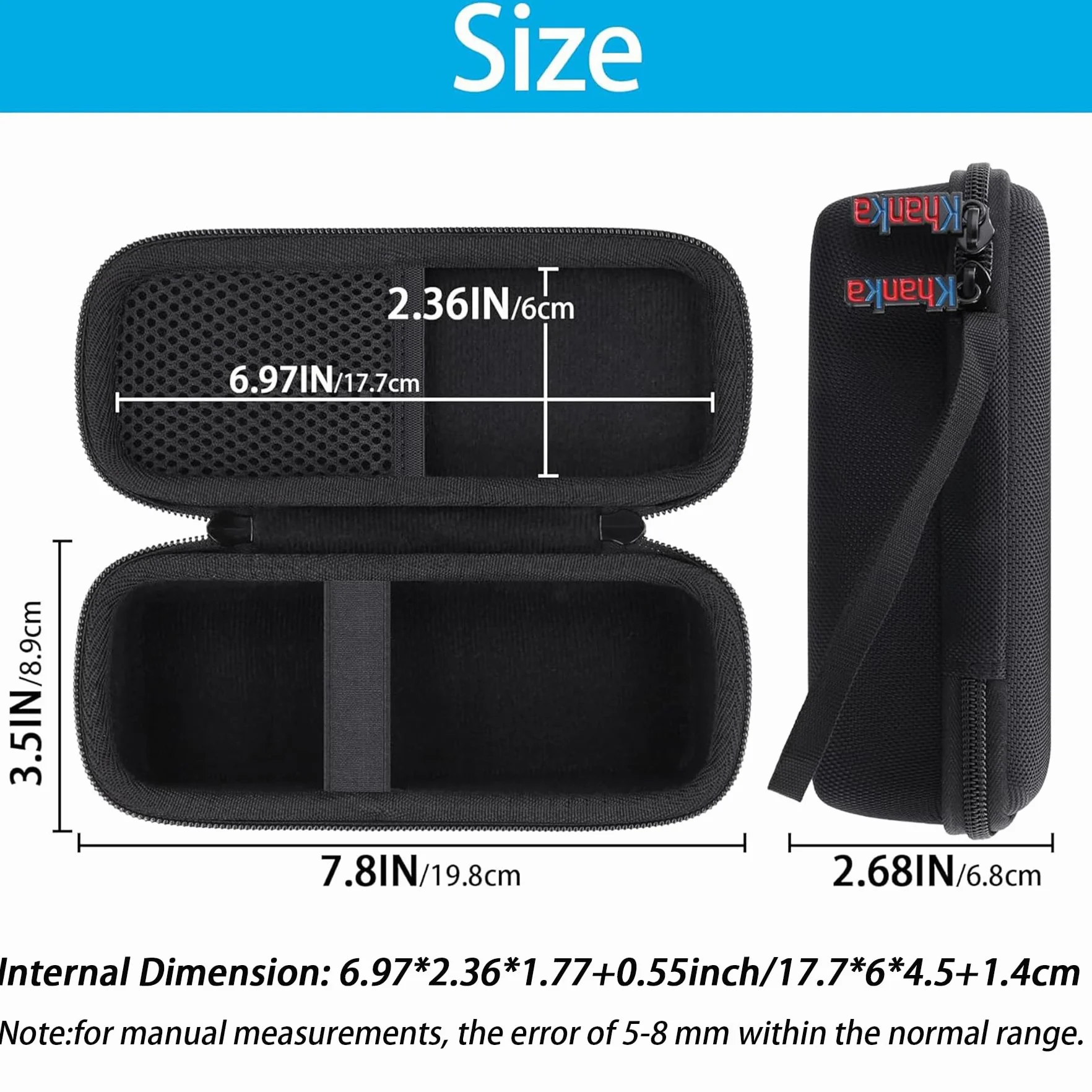 Khanka Twarde etui podróżne, kompatybilne z Anker Prime 27,650 mAh Powerbank (250 W), przenośna ładowarka, tylko etui