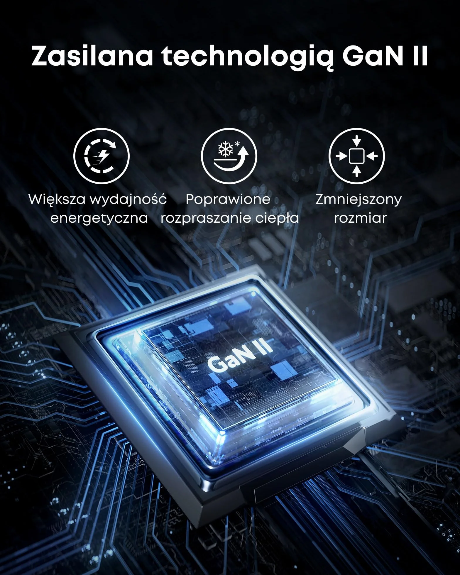 Anker Nano II 65 W USB-C ładowarka zasilacz sieciowy z funkcją szybkiego ładowania, technologia GaN II, kompatybilna z MacBook Pro/Air, Galaxy S20/S10, iPhone 16/Pro/Max, iPad Pro