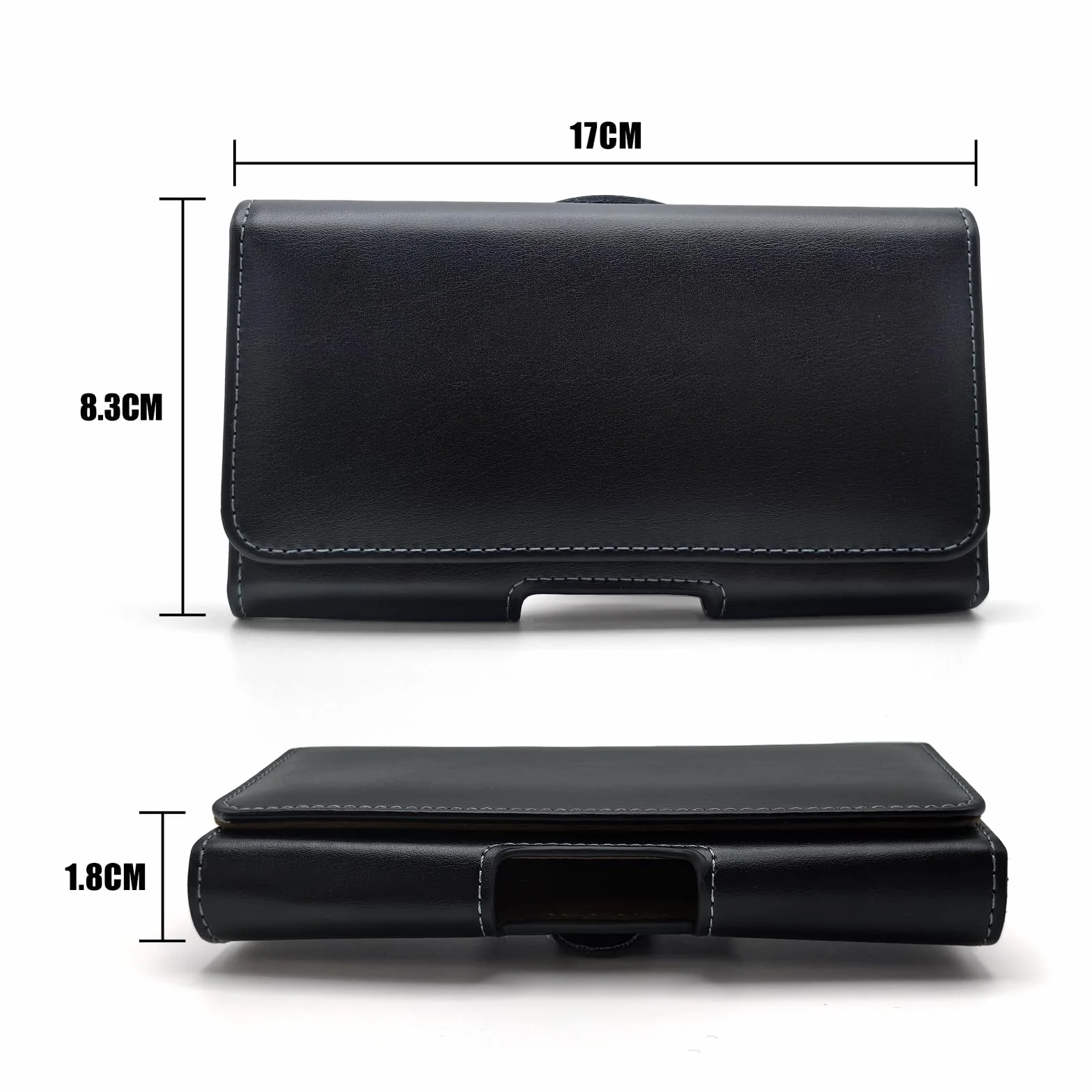 Uchwyt na telefon komórkowy z prawdziwej skóry etui na telefon komórkowy z klipsem na pasek uchwyt na telefon pasuje do iPhone 16 Pro Max 15 Plus Samsung Galaxy A55 A35 A15 A14 A25 S20FE