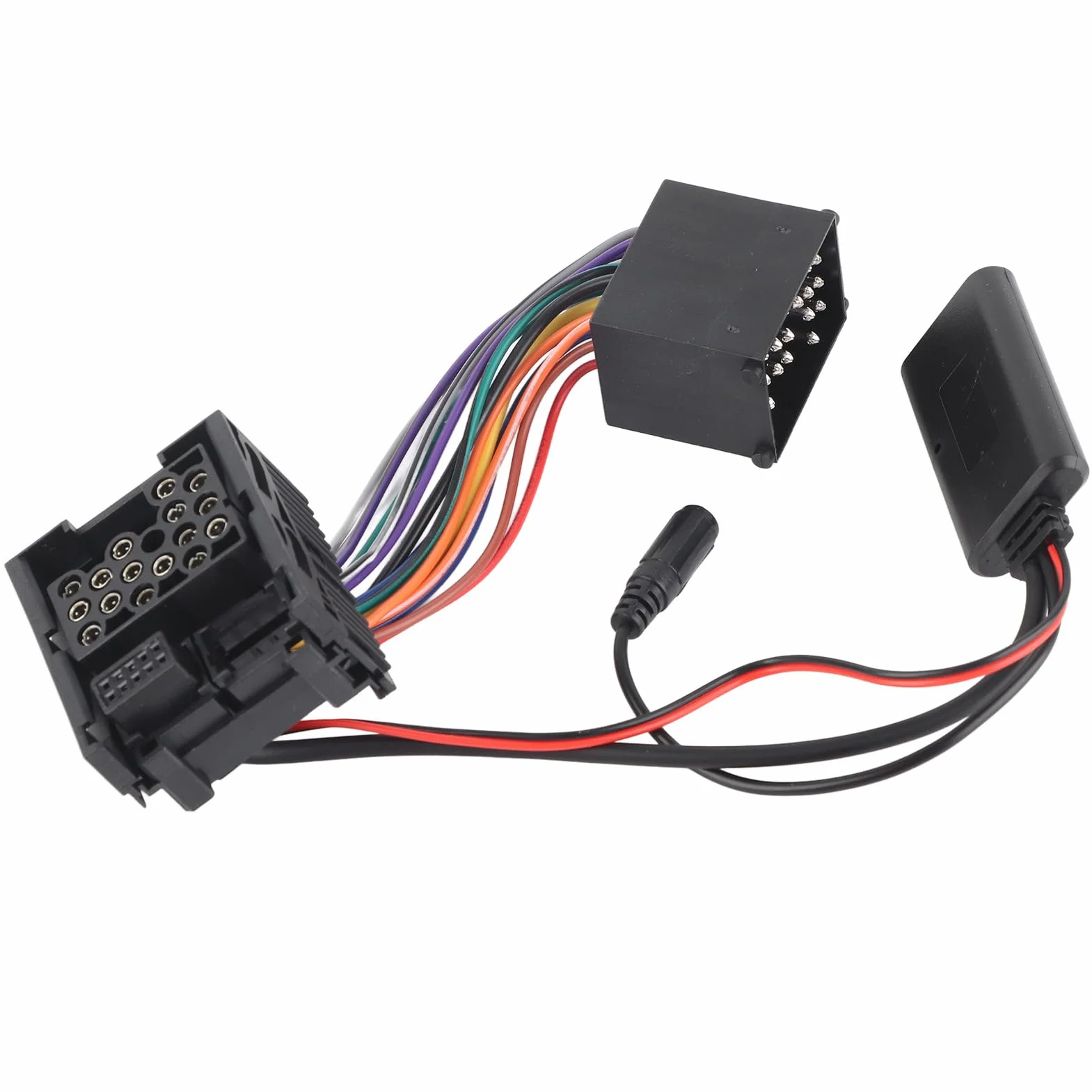 Samochodowy Odbiornik Modułu Bluetooth, Samochodowy 10-pinowy Adapter Modułu Bluetooth Zamiennik Kabla AUX-in dla E46 320 325 323 328 330 M3 Serii 3 z Mikrofonem