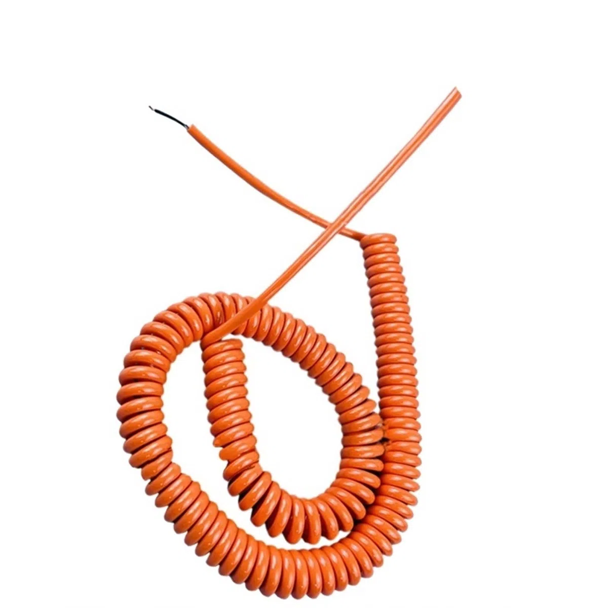 Przedłużacz zwijany 2 żyły 20AWG Spiralny kabel termokurczliwy Pomarańczowy odcinek sprężynowy 1-10 metrów Drut teleskopowy(Stretch 6 Meters)