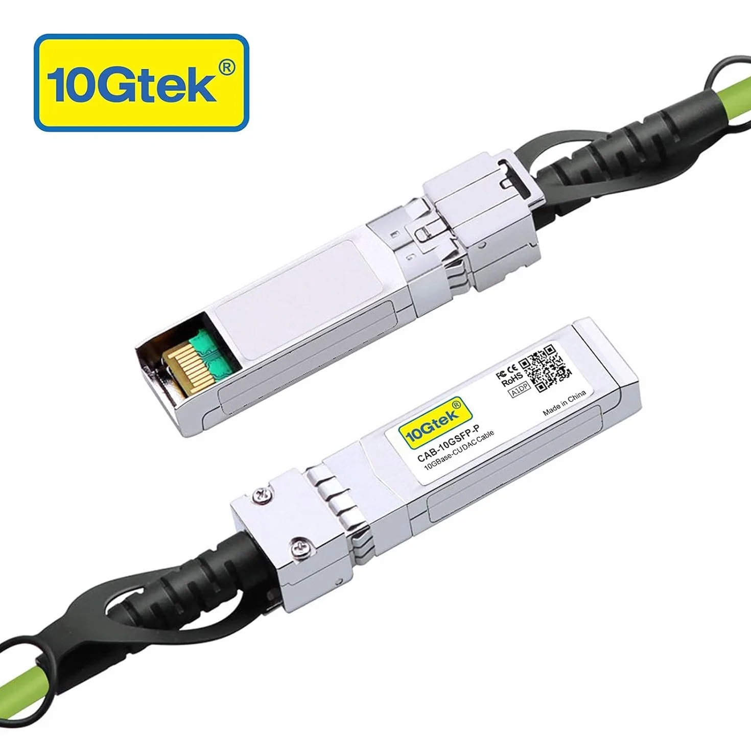 [Green] Kolorowy 10G SFP+ DAC Cable - Twinax SFP Cable for Ubiquiti UniFi Devices, 1-Meter (3,3 ft)