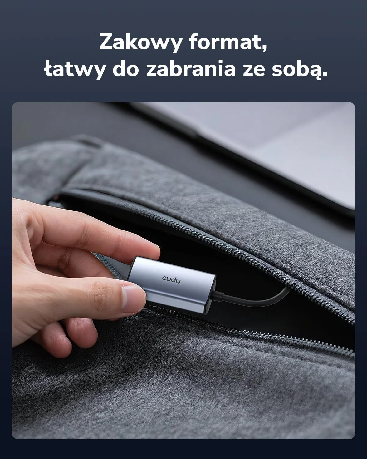 Cudy Adapter Ethernet USB-A na 2,5 Gb/s, adapter sieciowy USB 3.0, aluminiowy adapter internetowy RJ45 LAN bez sterowników, kompatybilny z Switch, MacBookiem, TV Box, XPS, Steam Dec, UE25A