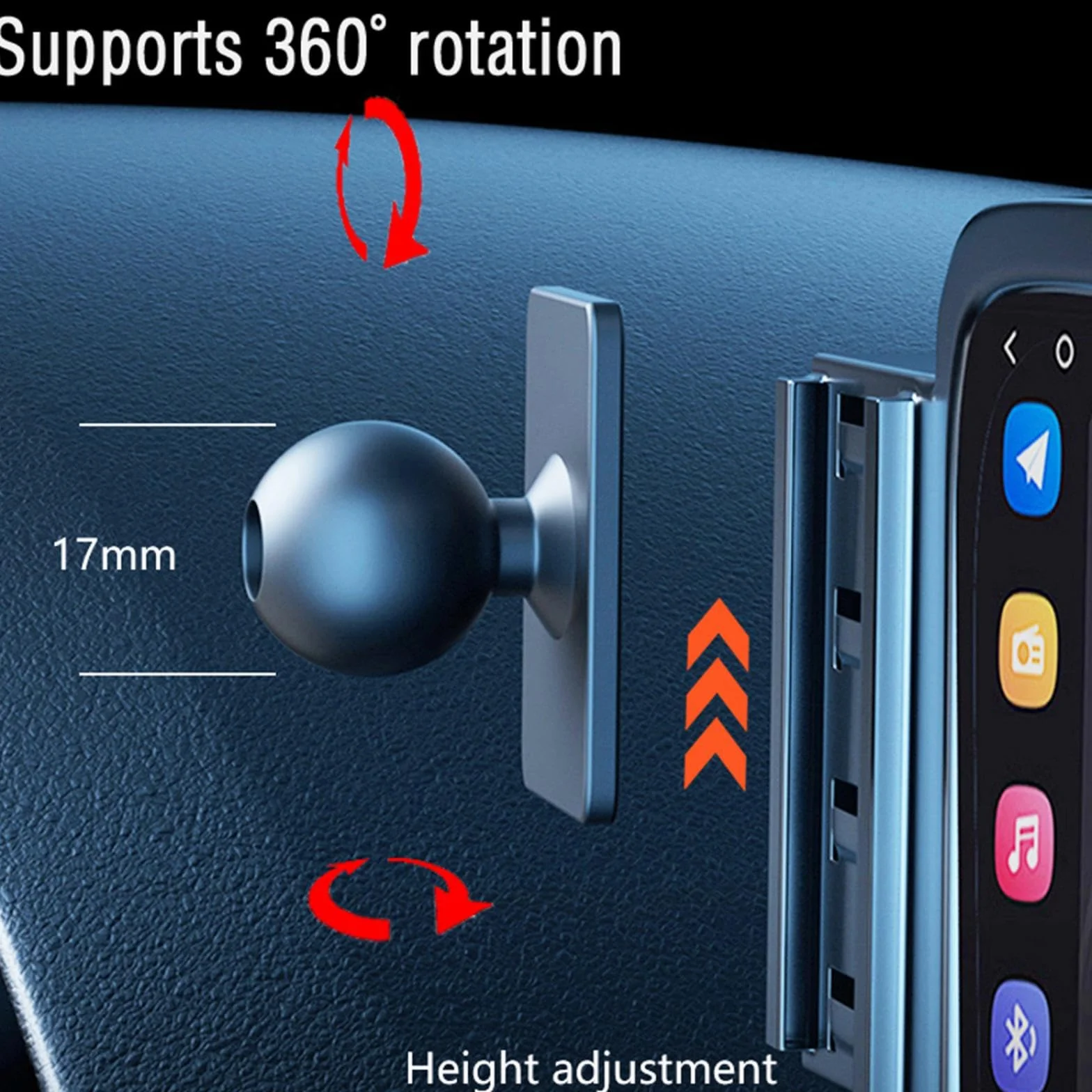 Uchwyt Samochodowy na Telefon dla Ford Kuga MK3 3d ST-Line 2019-2022, uchwyt samochodowy na telefon komórkowy 8 cali uchwyt GPS stojak na nawigację