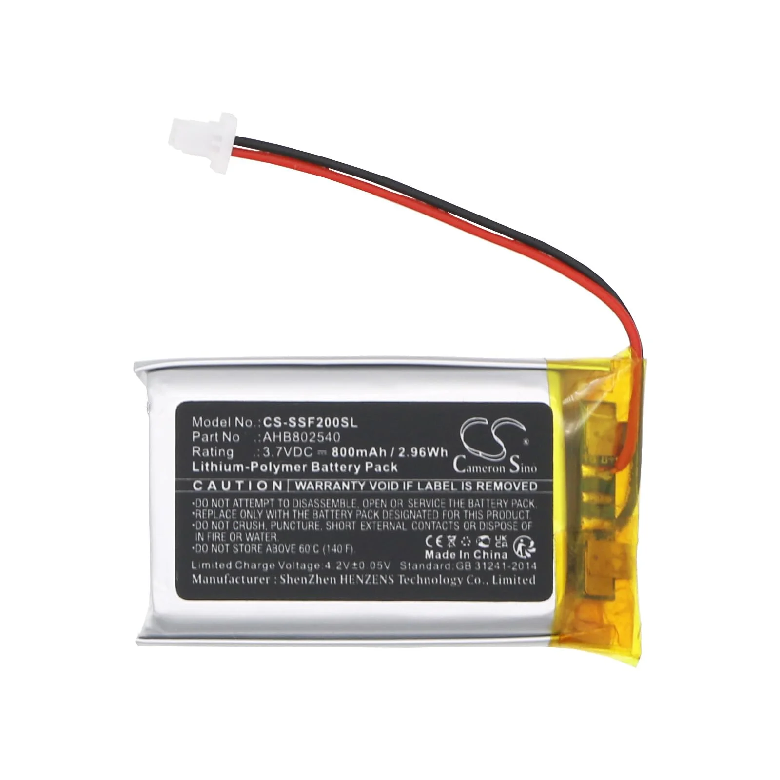 TECHTEK Bateria 800mAh kompatybilny z [Sena] SF2, SF4 zastępuje AHB802540