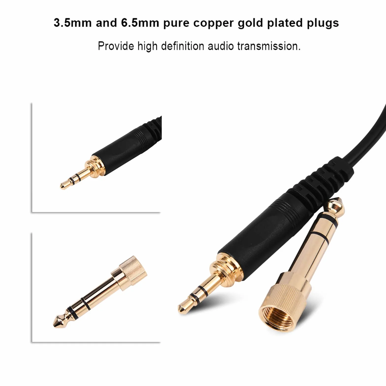 Zwinięty Kabel Słuchawkowy, Wymienny Kabel Cewki Sprężynowej do Słuchawek HD25/ 560/540/ 480/430