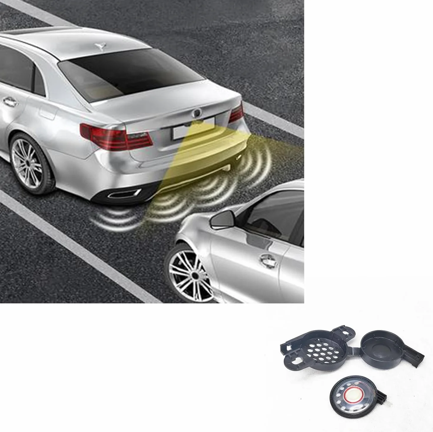 Samochód PDC ostrzeżenie o parkowaniu brzęczyk głośnik alarm cofania z okablowaniem 8E0919279 5Q0919279 kompatybilny z Volkswagenem kompatybilny z Audi