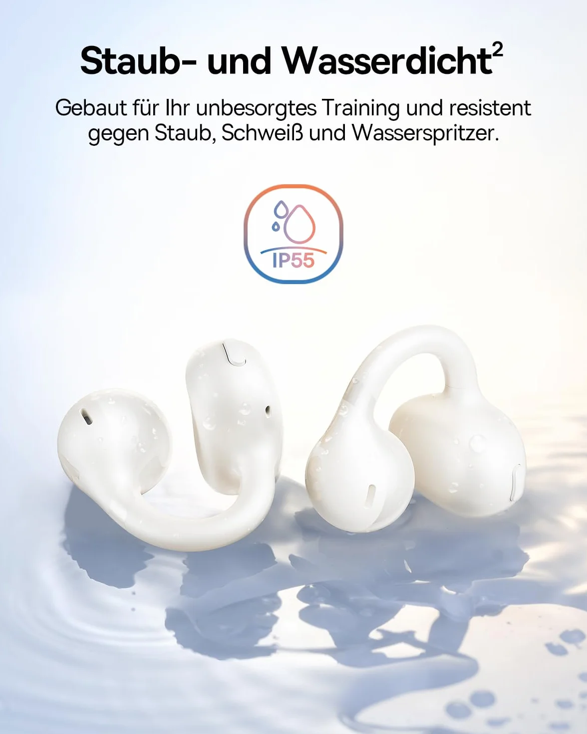 Baseus BC1 Open Ear słuchawki Bluetooth 6.0 IP55 38H biały