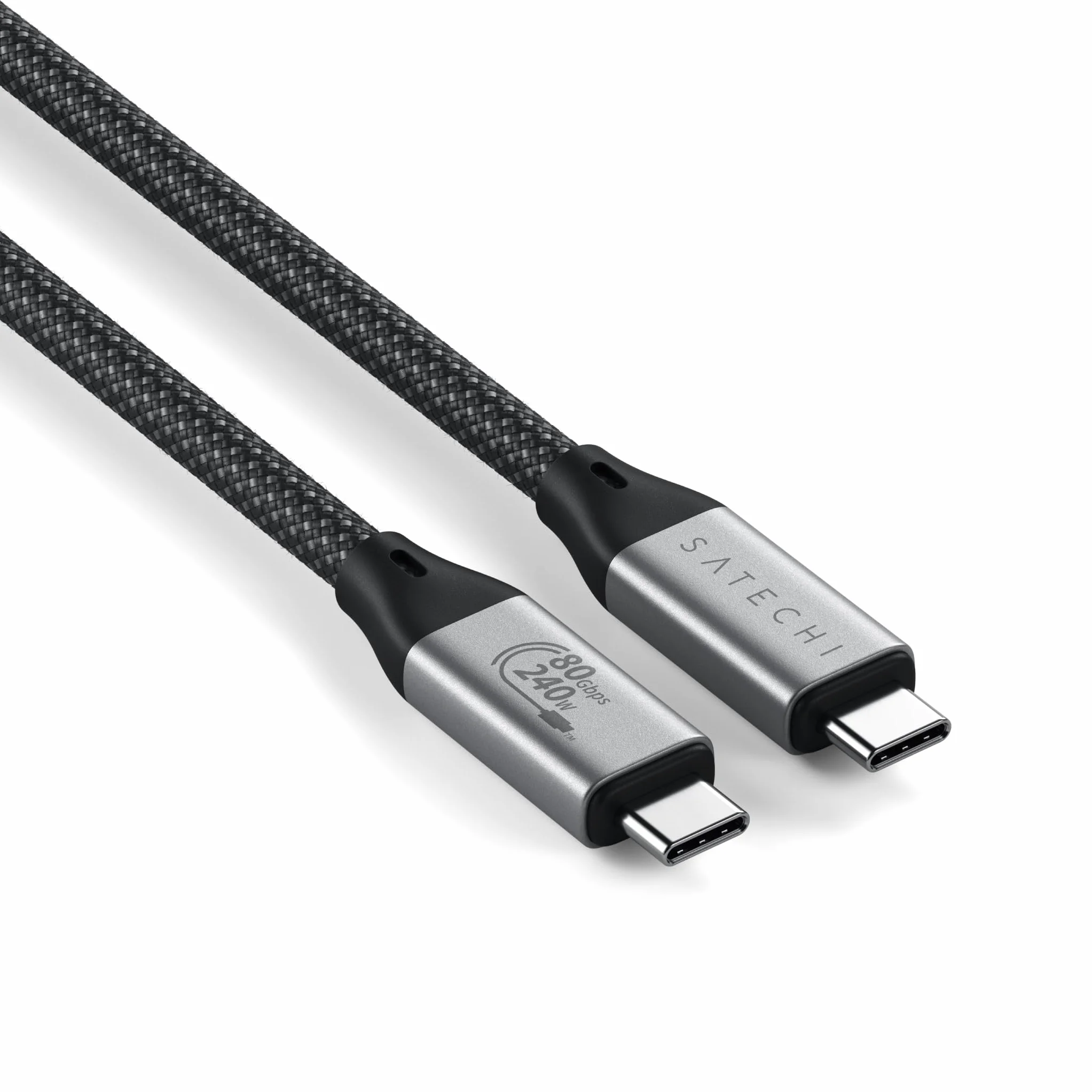 SATECHI USB4 V2 Pro Kabel USB-C 1.2m 120Gbps 240W 8K@60Hz Thunderbolt 5/4/3