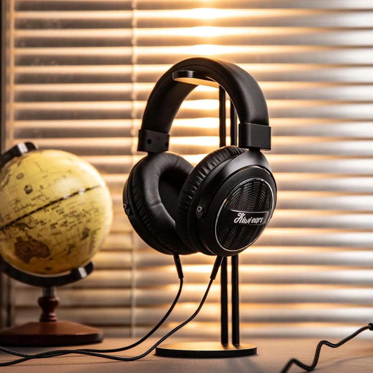 Linsoul Kiwi Ears Ellipse – studyjne słuchawki nauszne z dynamicznym przetwornikiem, przewodowe słuchawki stereo Hi-Fi do gier, konstrukcja otwarta, z odłączanym kablem, dla muzyków i audiofilów