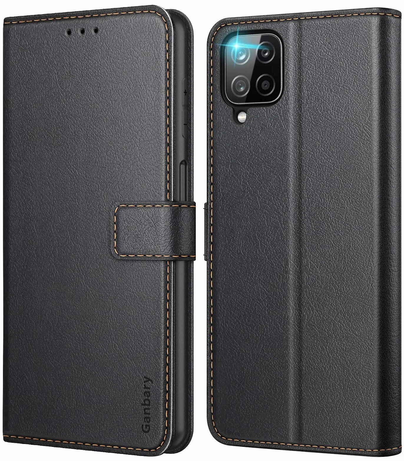 Ganbary Etui na telefon komórkowy Samsung Galaxy A12, miękkie tworzywo TPU, przezroczyste etui ochronne z amortyzującymi poduszkami powietrznymi [antypoślizgowe] [odporne na zarysowania], kompatybilne z Samsung A12, przezroczyste