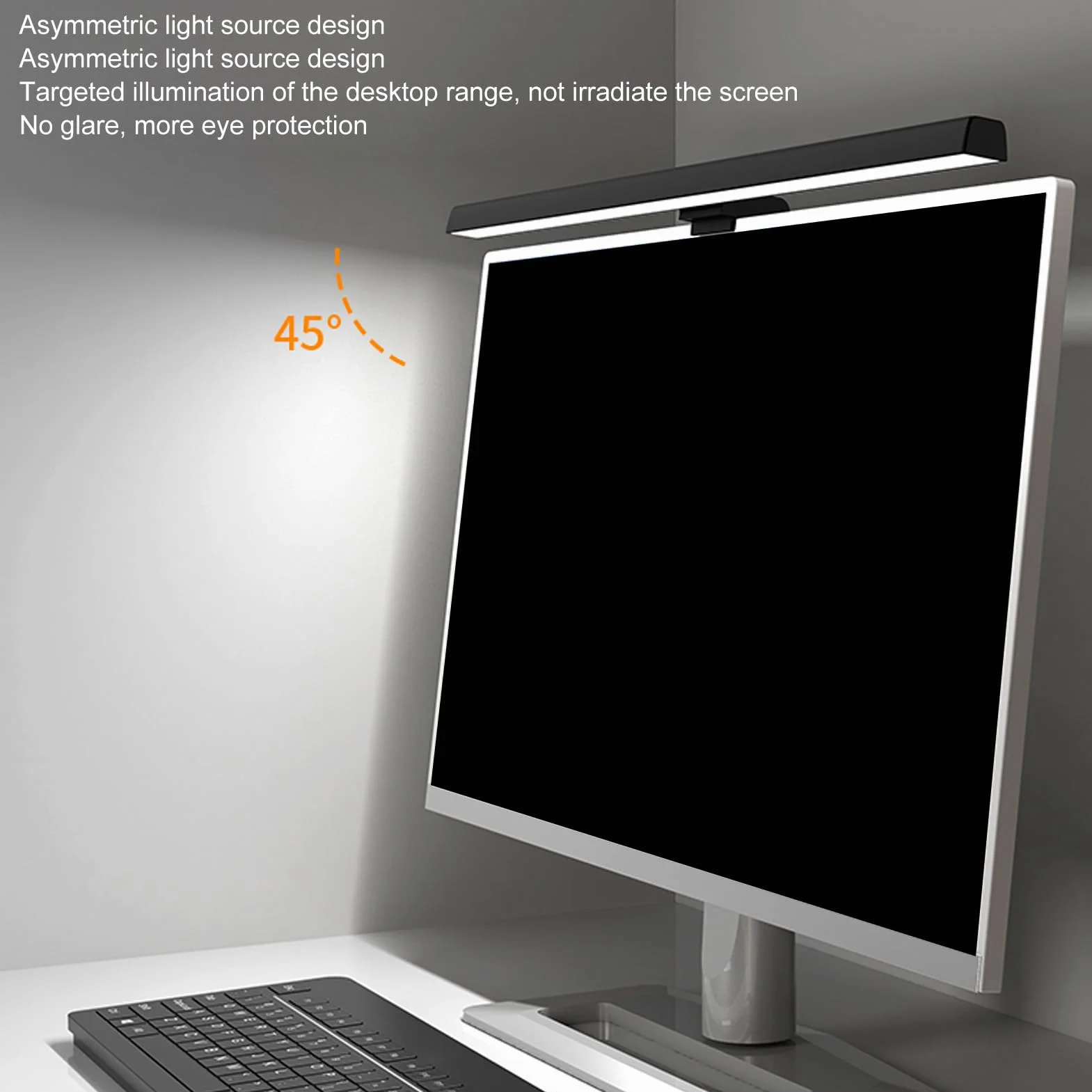 Listwa świetlna monitora USB 3 regulowane temperatury barwowe ściemnialna dotykowa lampka LED do czytania
