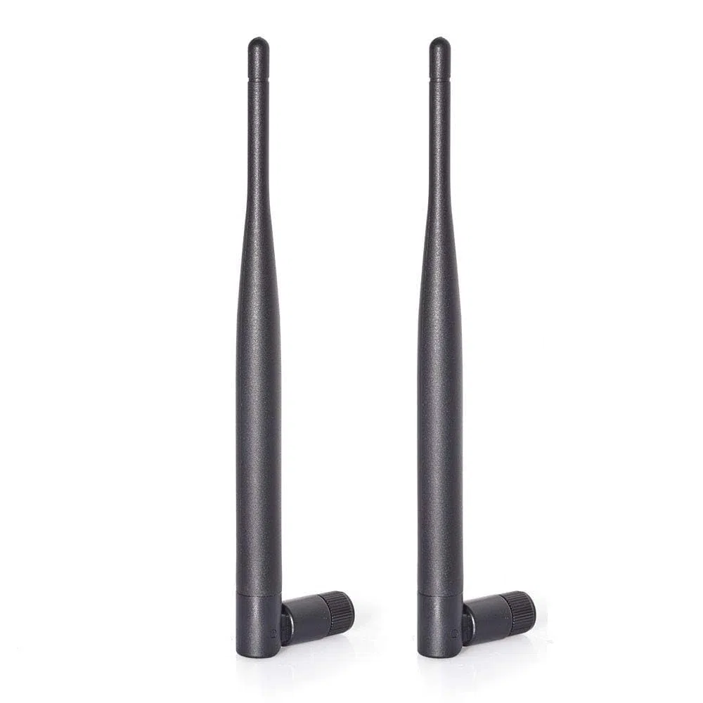 Bingfu Dwuzakresowa antena WiFi 2,4 GHz 5 GHz 5,8 GHz 6 dBi wtyczka SMA do bezprzewodowej kamery wideo, kamery IP, rejestratora monitoringu DVR, pojazdów, ciężarówek, kamperów, przyczep, kamer cofania