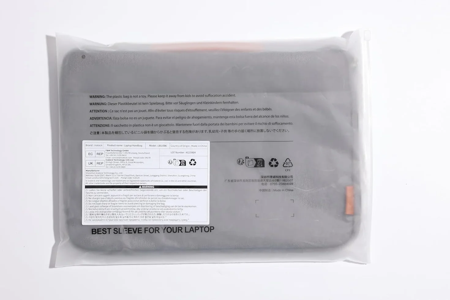 Inateck Etui na laptopa o wszechstronnej ochronie 360°, kompatybilne z MacBook Air 13 M5 2026, M4 2025, M3/M2/M1 2012-2024, MacBook Pro 13 2012-2022