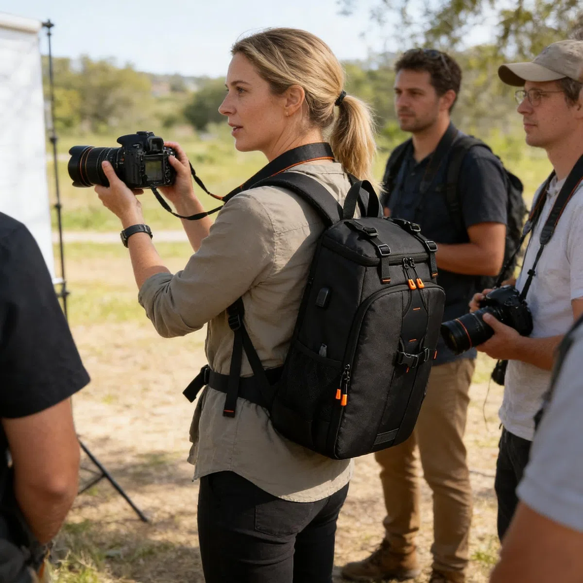 Plecaki na aparat fotograficzny dla fotografów – wodoodporny duży plecak z przegrodą na laptopa, torby na aparat, etui dla mężczyzn, w podróż, na zewnątrz, wędrówki, przygoda, dron, profesjonalna