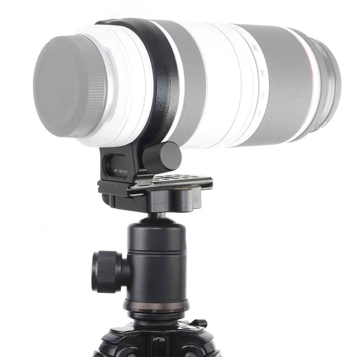 Metalowy Kołnierz do Obiektywu Pierścień do Mocowania Statywu do Obiektywu RF 100-500 Mm F4,5-7,1 L IS USM, Wbudowana Płytka Szybkiego Uwalniania Typu Arca z Otworami na śruby