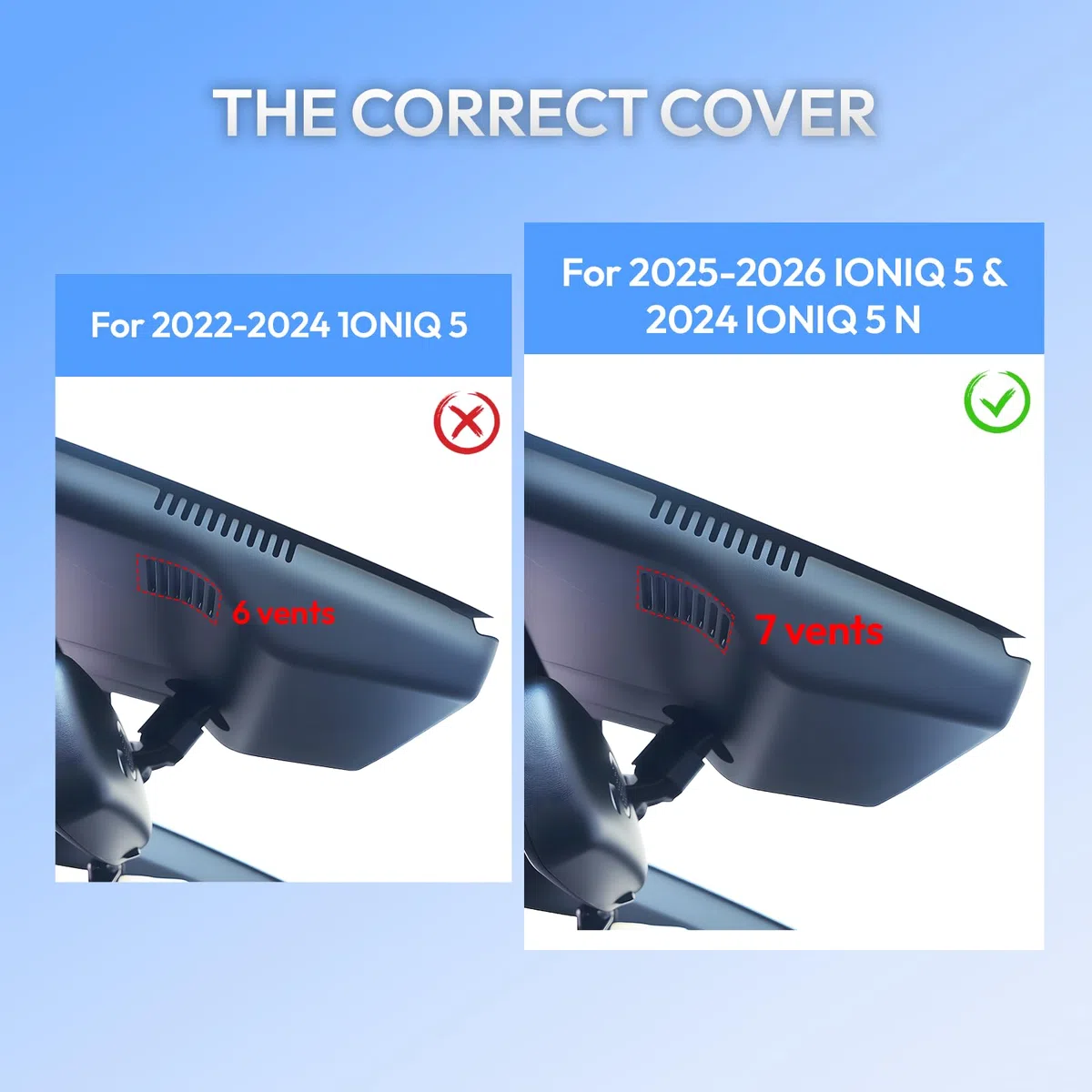 Kamera samochodowa 4K do Hyundai IONIQ 5 2025 (7-wentylacyjny) i 2024 IONIQ 5 N, styl OEM, obraz UHD 2160P, wbudowane WiFi i aplikacja, nagrywanie w pętli, czujnik G, Plug & Play, karta 64 GB