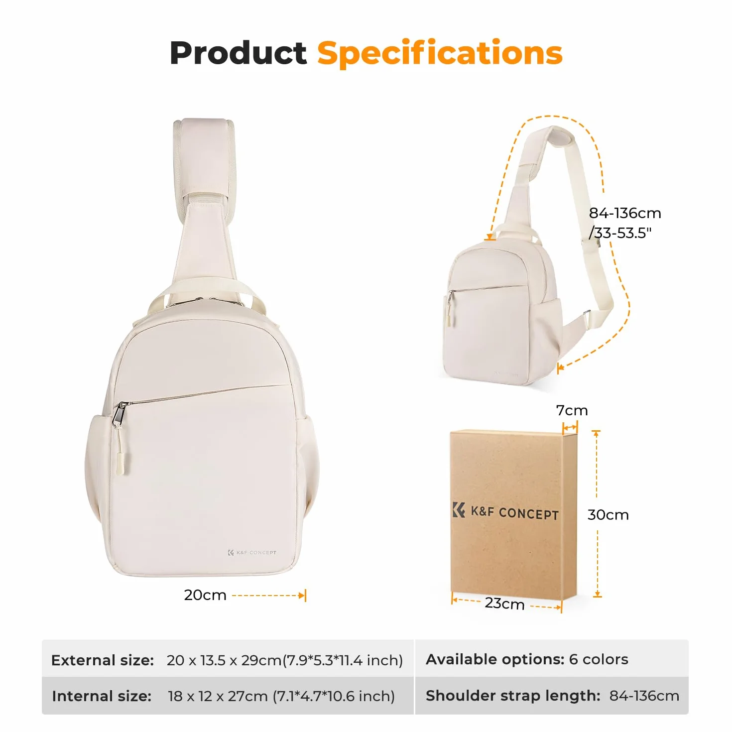 K&F Concept Torba na aparat, torba na ramię, plecak na zdjęcia, mały, wodoodporny plecak na aparat, regulowany pasek na ramię, plecak na aparat fotograficzny DSLR/SLR