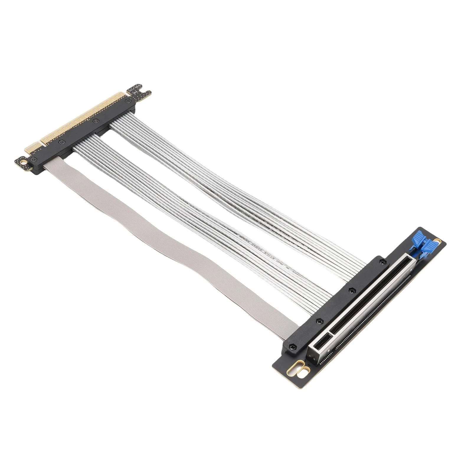 aqxreight Kabel Riser PCIe 5.0 16X Szybkie Rozszerzenie GPU dla RTX 4090, 5090 i RX Elastyczny Adapter Karty Graficznej Gen 5 z Ekranowaniem EMI Zgodny z ITX, Chłodzeniem cieczą i (20 cm)