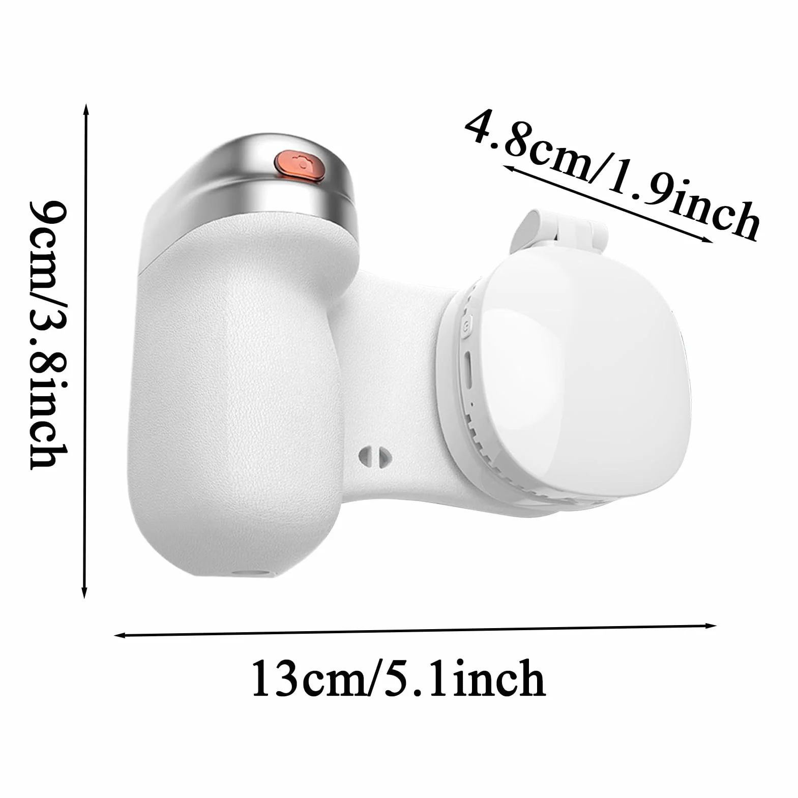 Magnetic Phone Camera Rotatable Selfie Attachment LED Light Selfie Handle Adjustable Grip Stable Magnetic Mount Vlogging Photography Travel Studio Home Recording Tool