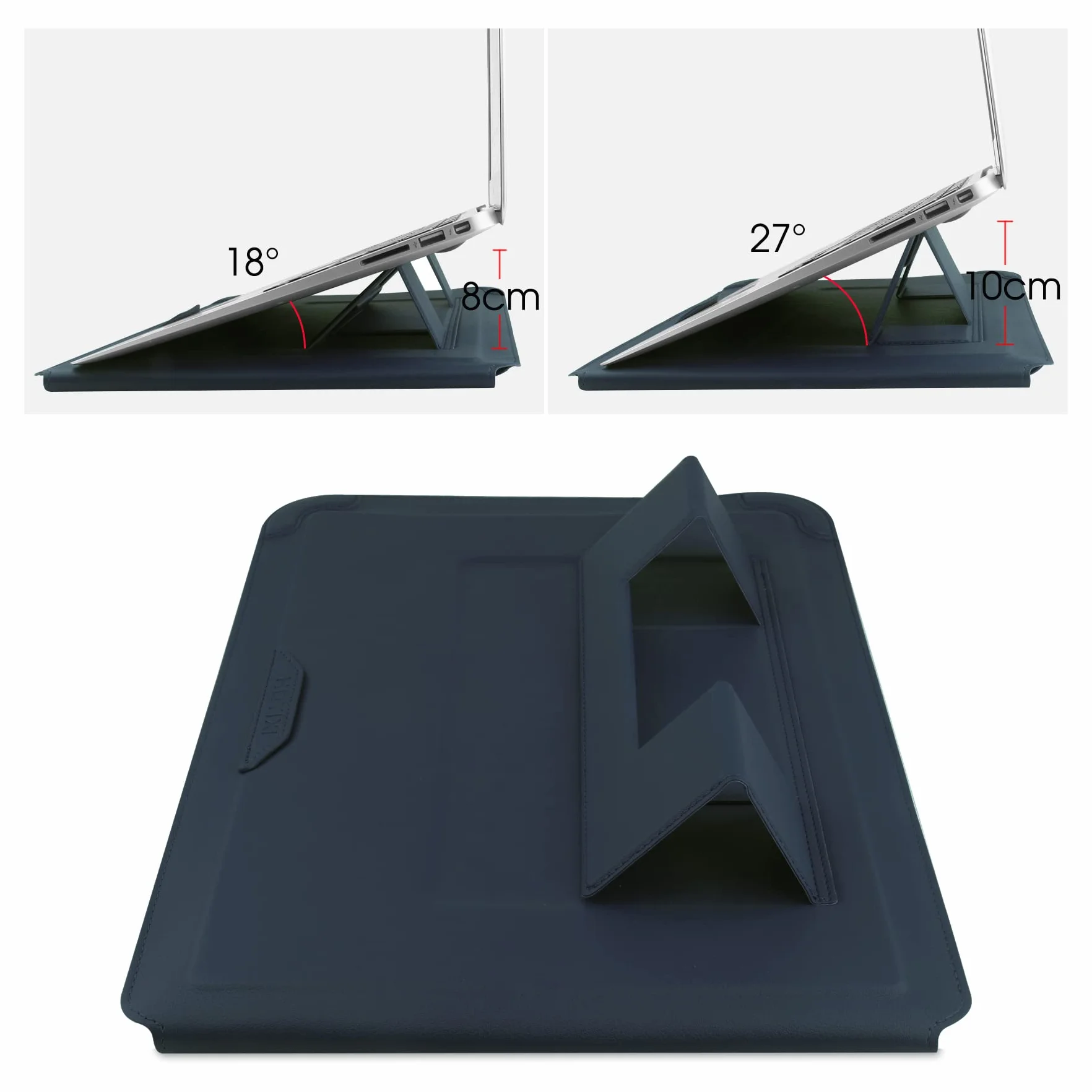 HoYiXi Pokrowiec na laptopa 33.0 cm, skórzany pokrowiec, kompatybilny z MacBook Air 13 M1 M2 2022–2018, MacBook Pro 13 M2 2022–2016, Surface Pro 8 2021, Surface Go 3 33–33.6 cm, Dell, Lenovo, HP,