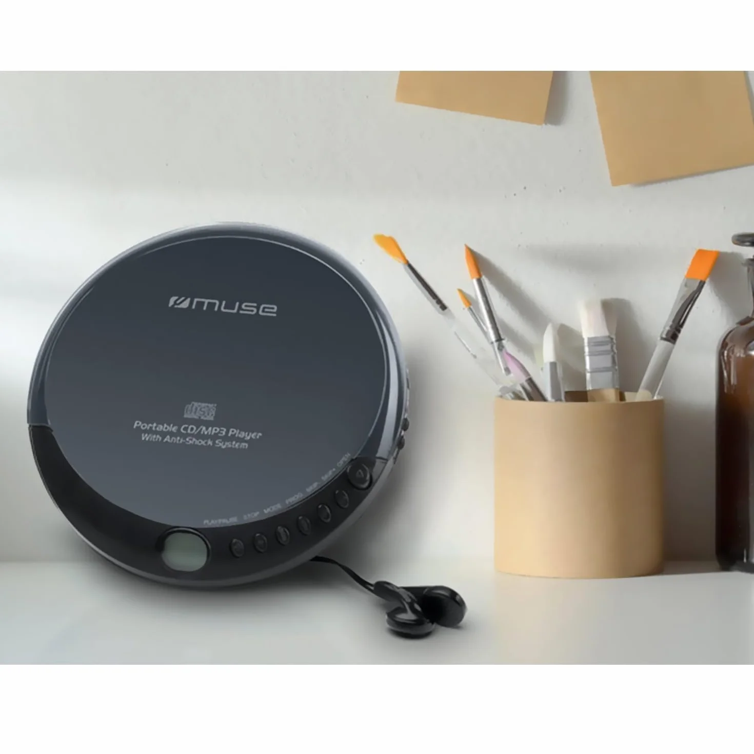 MUSE Przenośny Odtwarzacz Discman M-900 DM, Czarny