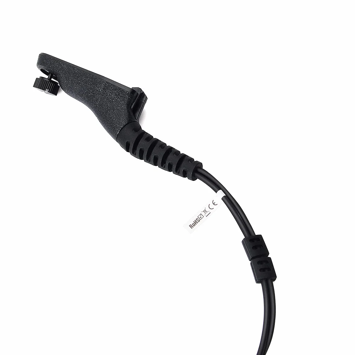 Mikrofon słuchawkowy PTT Earmold do Motorola DP3400 XIRP8200 Radio dwukierunkowe czarny