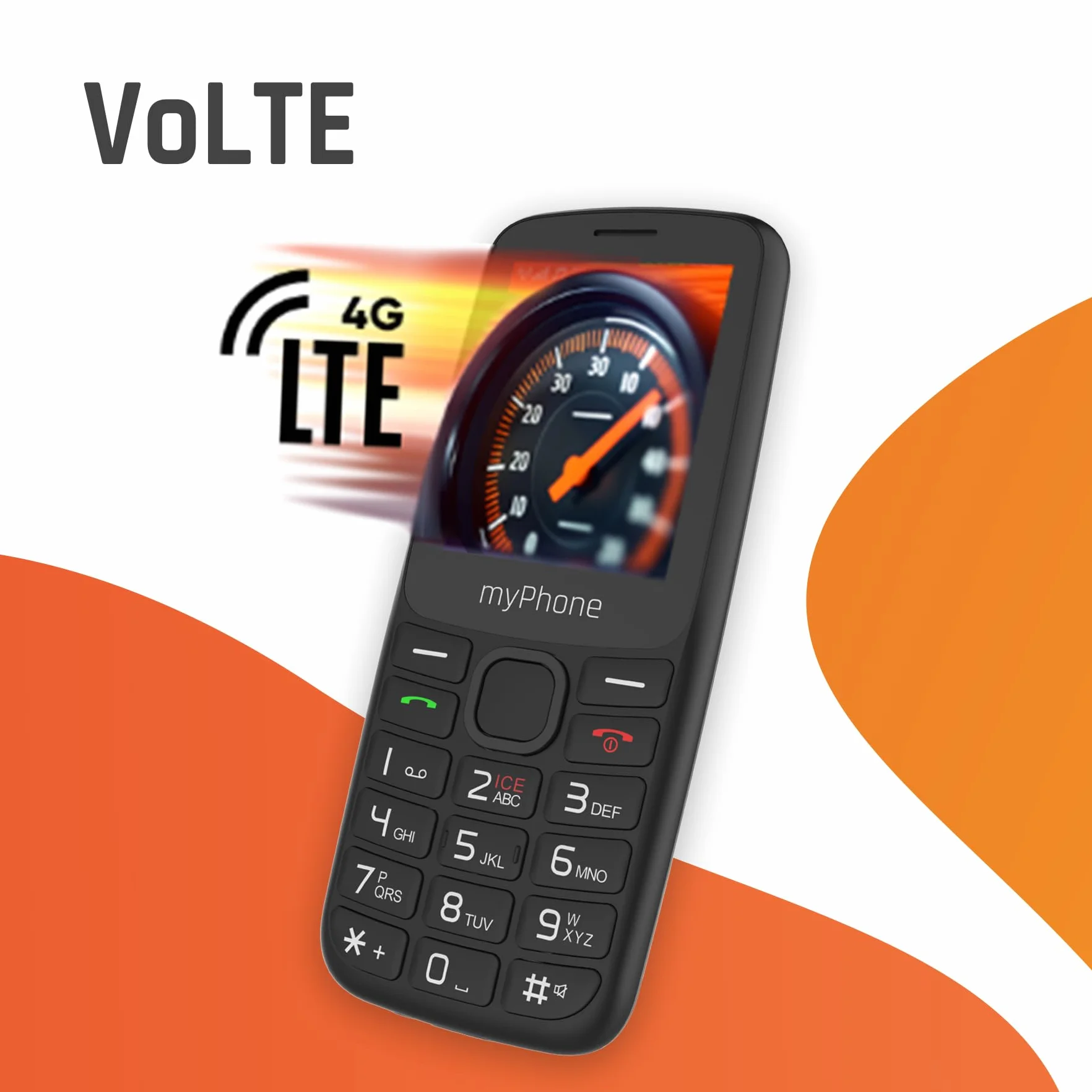 Myphone 6410 LTE Telefon Czarny 123 x 57.5 x 13.3 mm
