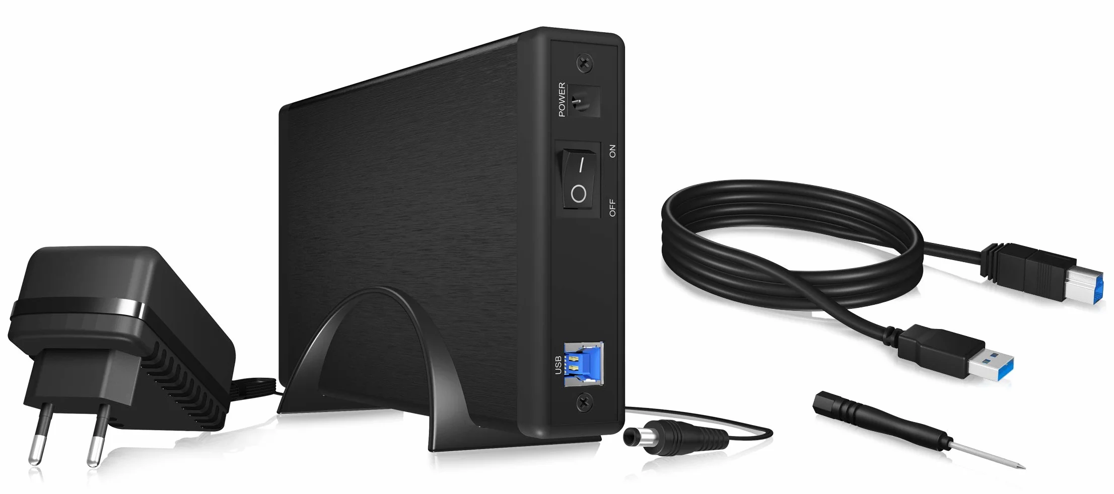 ICY BOX Boitier zewnętrzny IB-377U3 USB 3.0-3"1/2 S-ATA" Czarny